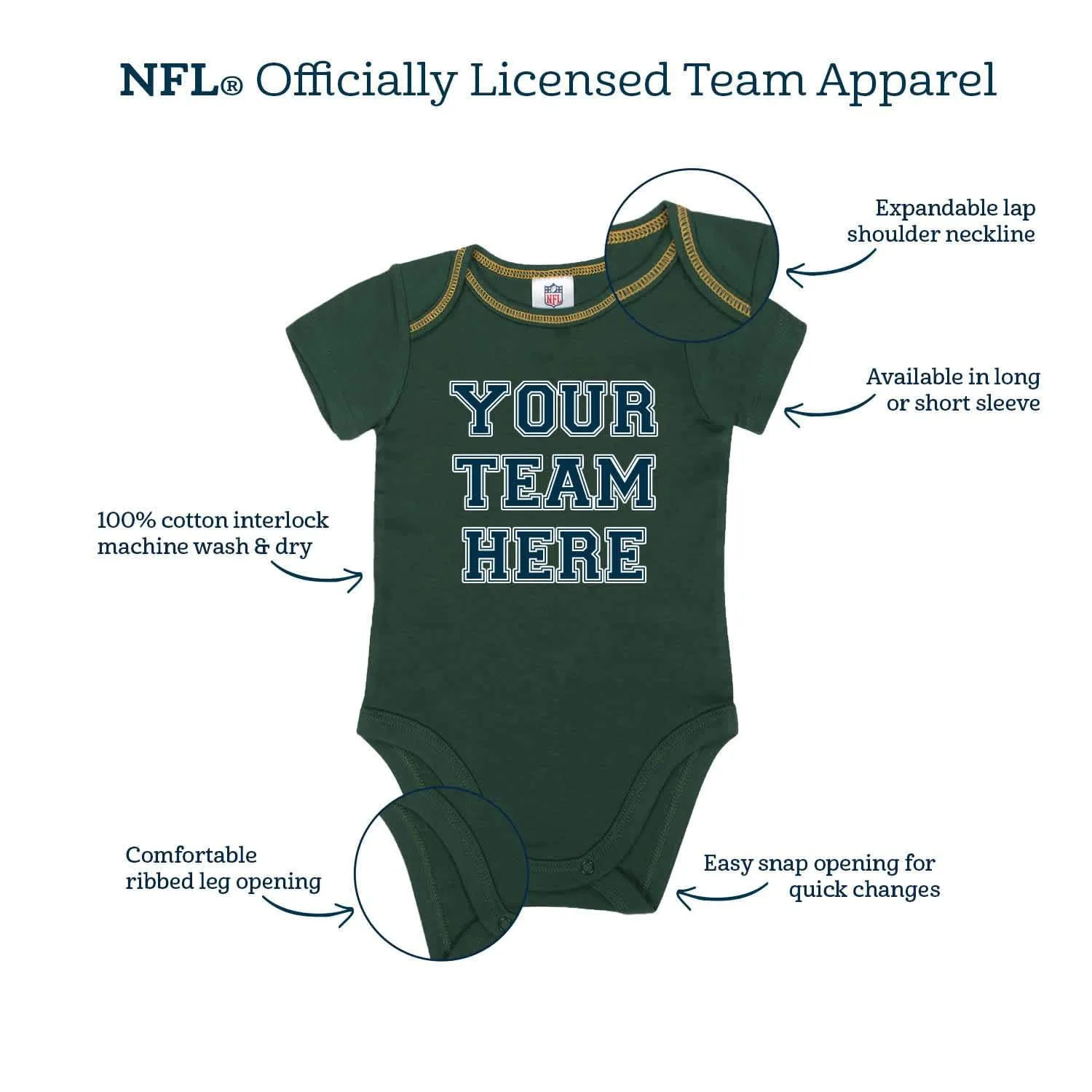 3-Pack Baby Boys Vikings Short Sleeve Bodysuits Gerber Childrenswea