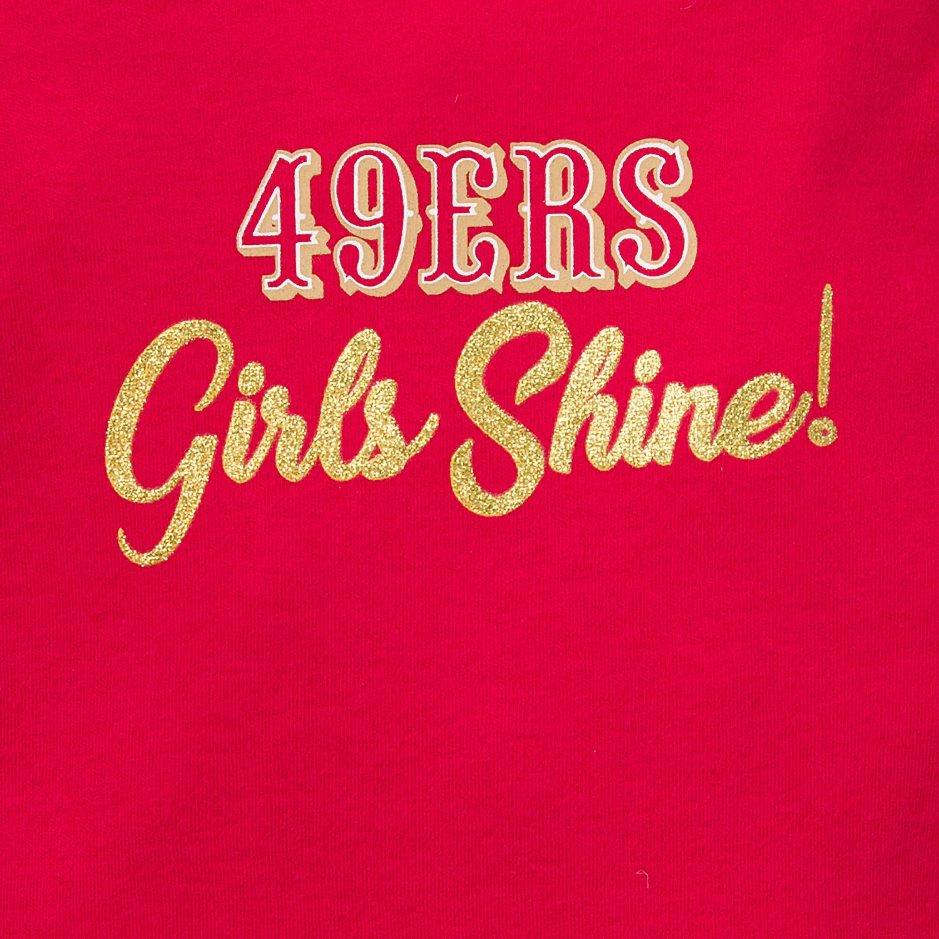 3-Pack Baby Girls 49ers Short Sleeve Bodysuits Gerber Childrenswea