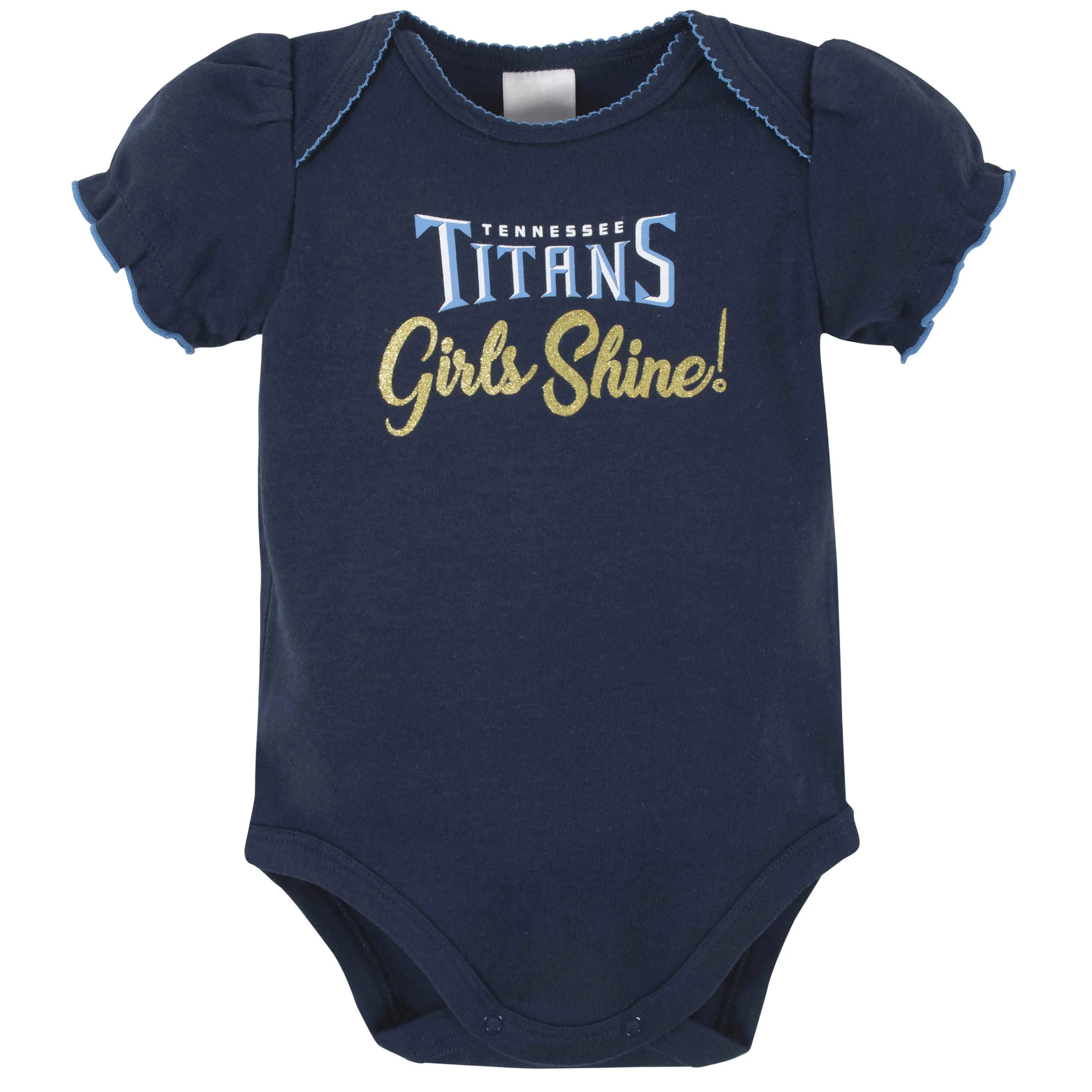 3-Pack Baby Girls Tennessee Titans Short Sleeve Bodysuits Gerber Childrenswea