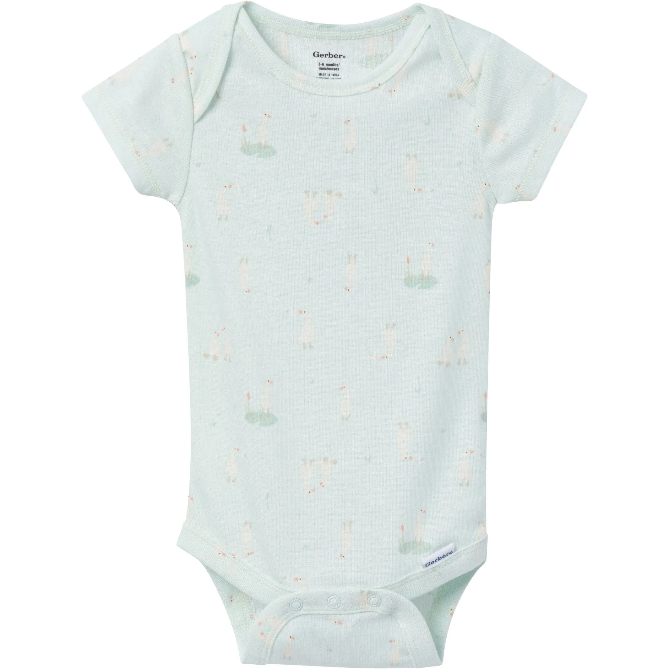 3-Pack Baby Neutral Goose Pond Onesies Bodysuits Gerber Childrenswea