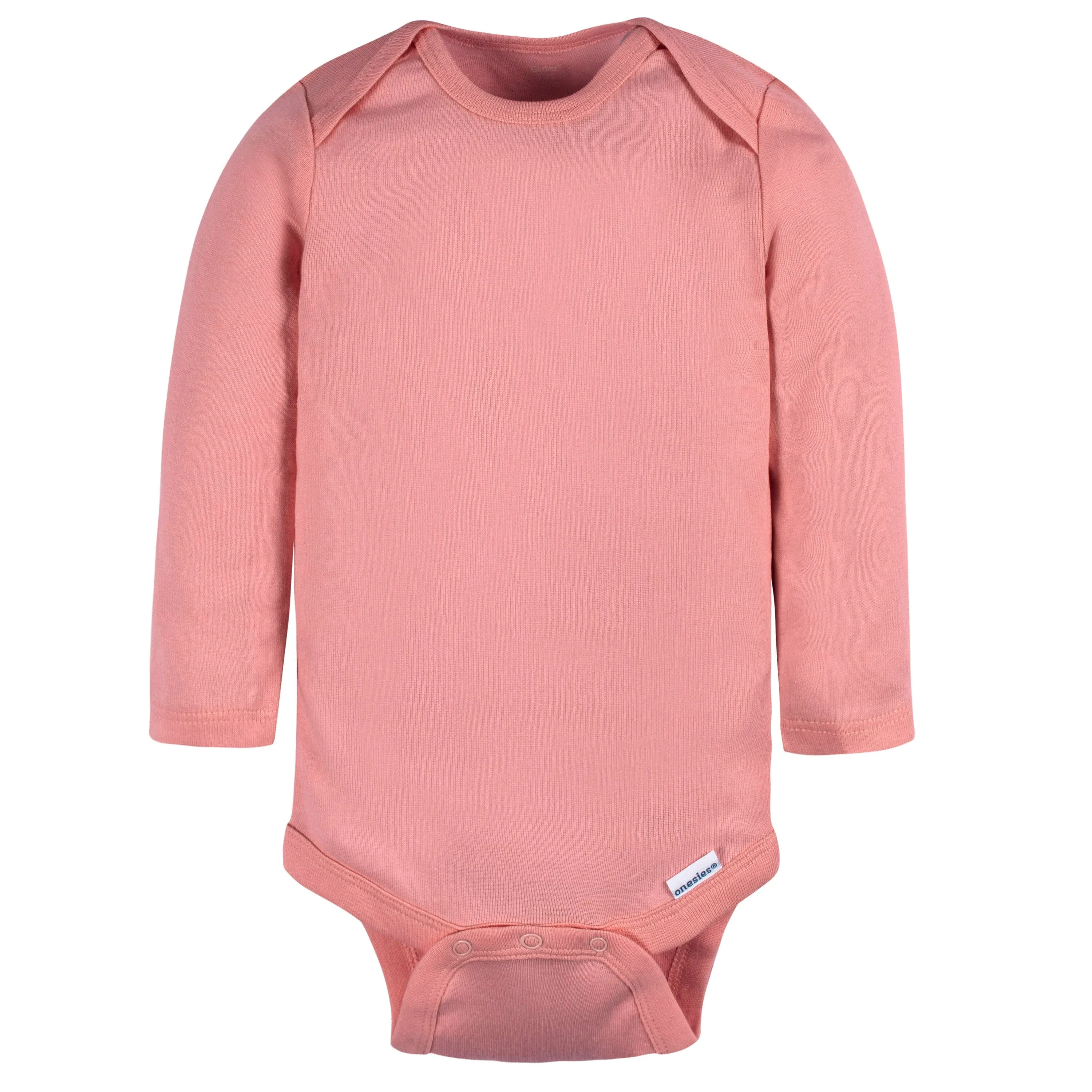 4-Pack Baby Neutral Blue/ Pink Long Sleeve Onesies Bodysuits Gerber Childrenswea