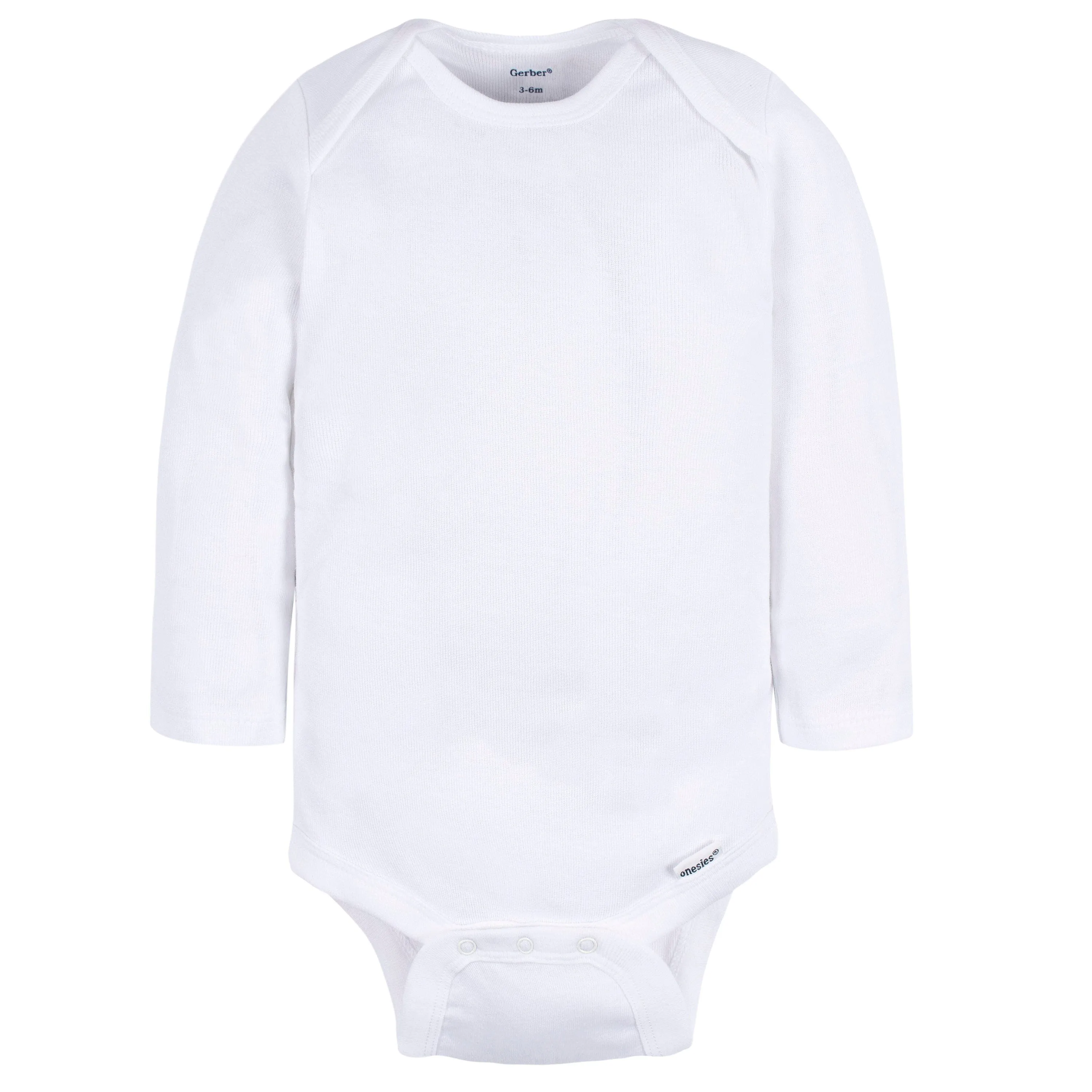 4-Pack Baby Neutral Grey Long Sleeve Onesies Bodysuits Gerber Childrenswea