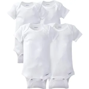 4-Pack Baby Neutral White Onesies Bodysuits Gerber Childrenswea