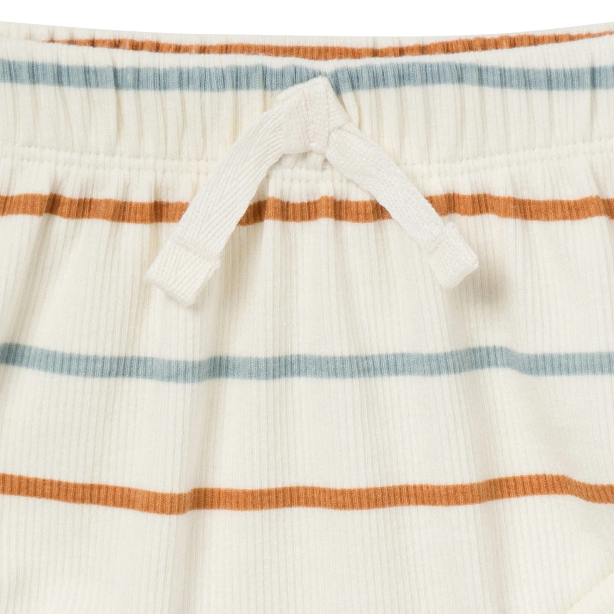 4-Piece Baby Boys Ivory Stripe Short Sleeve Bodysuits and Shorts Set Gerber Childrenswea