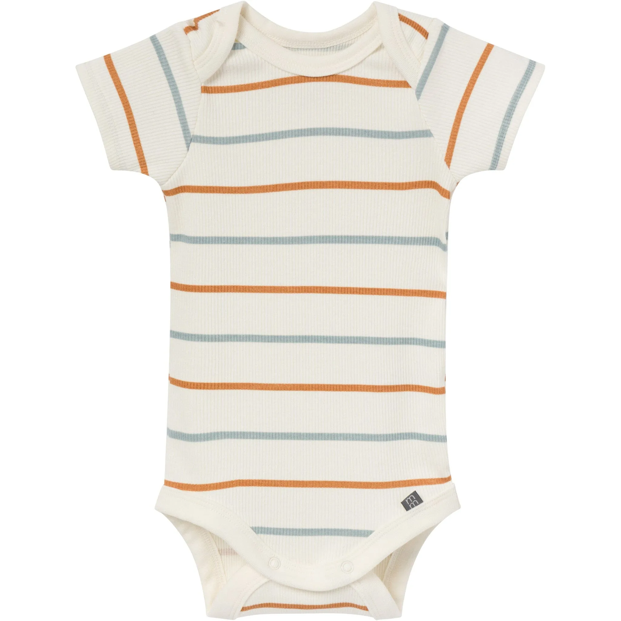 4-Piece Baby Boys Ivory Stripe Short Sleeve Bodysuits and Shorts Set Gerber Childrenswea