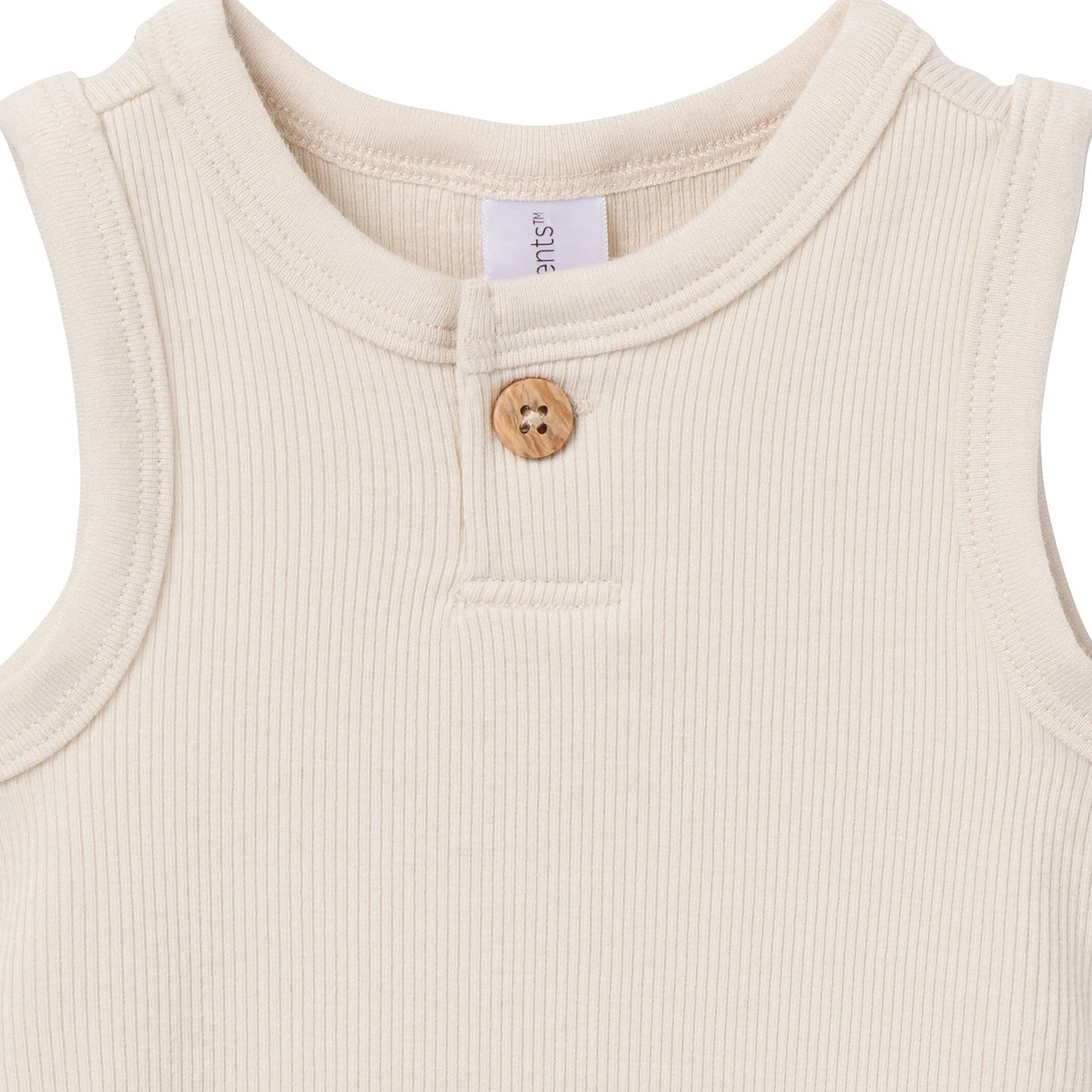 4-Piece Baby Boys Tan & Blue Bodysuits and Shorts Set Gerber Childrenswea