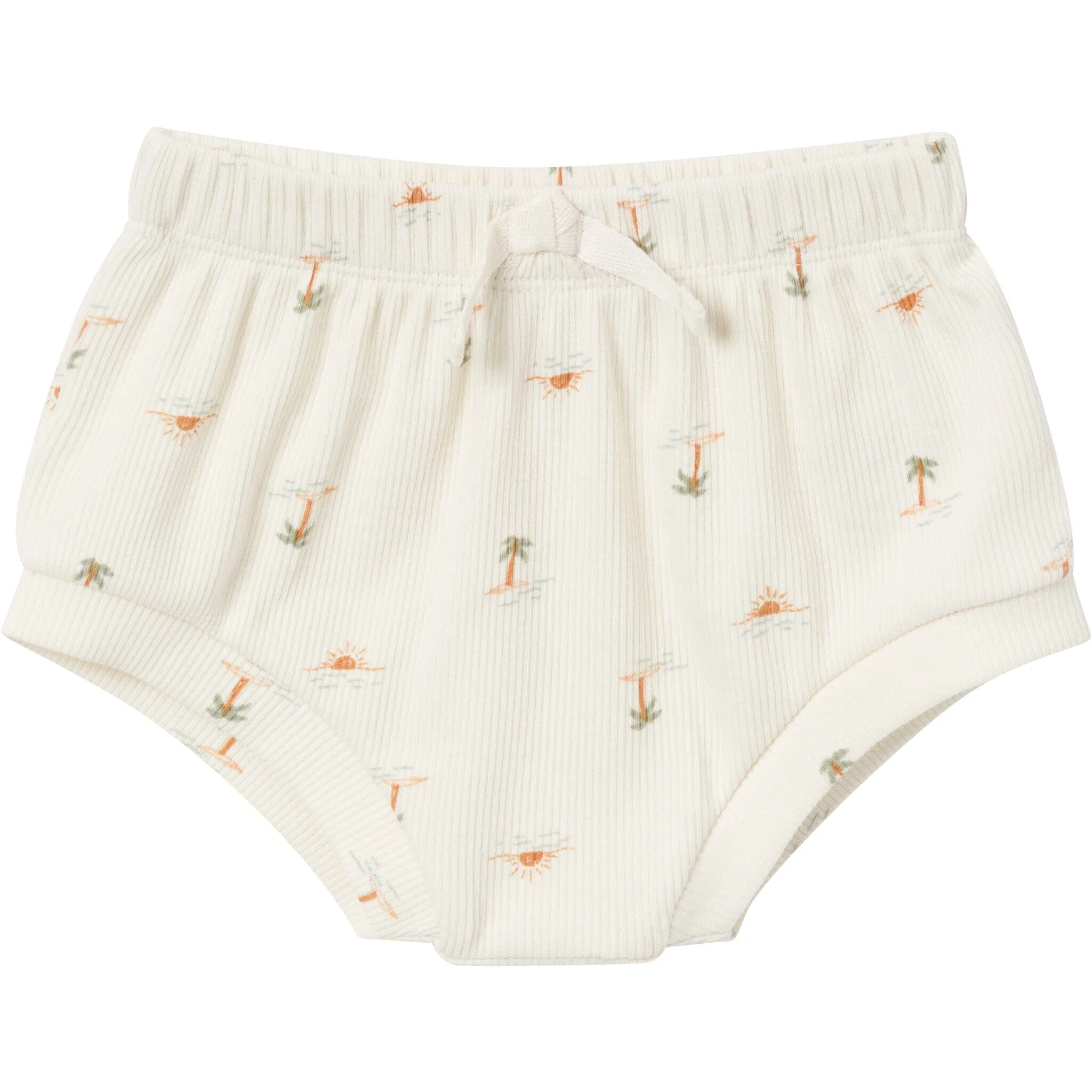 4-Piece Baby Neutral Ivory Mini Island Short Sleeve Bodysuits and Shorts Set Gerber Childrenswea