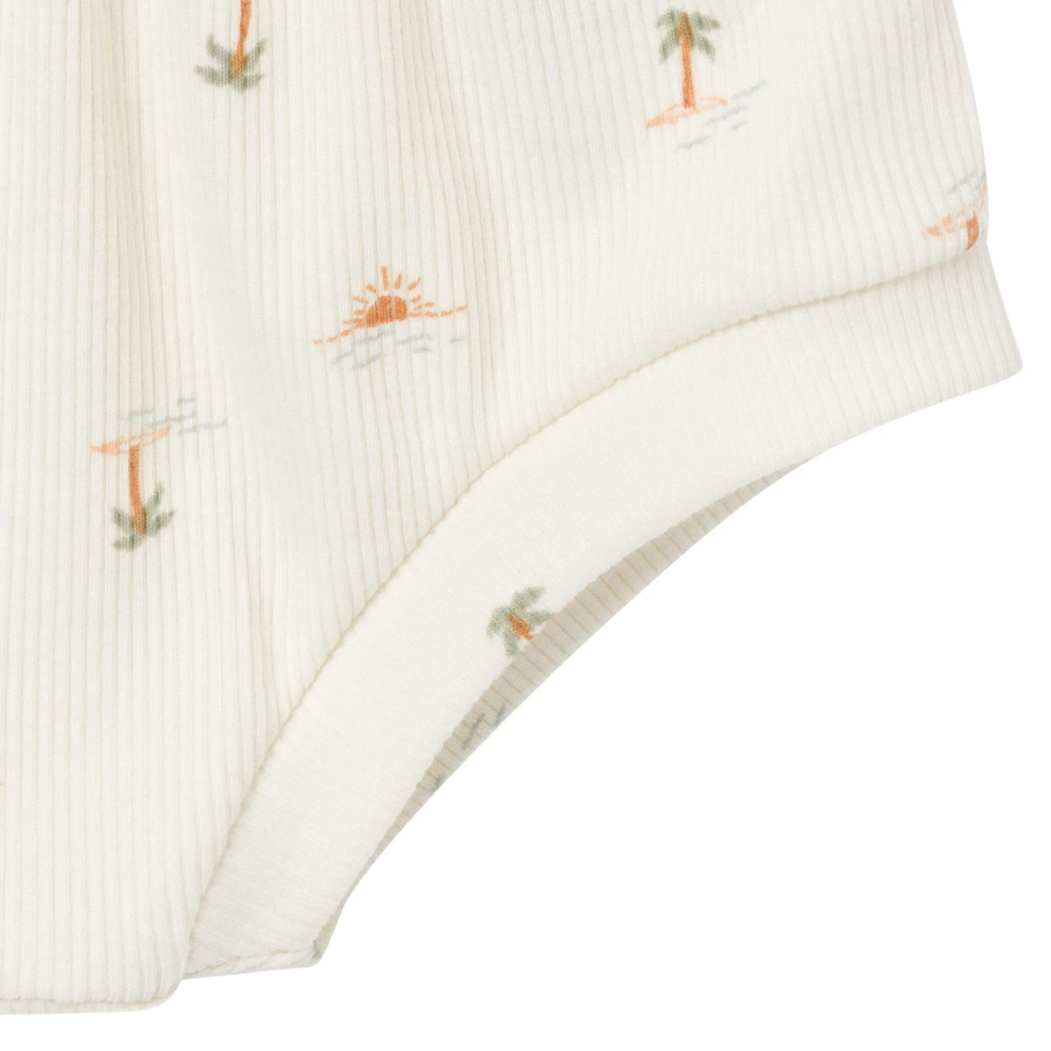 4-Piece Baby Neutral Ivory Mini Island Short Sleeve Bodysuits and Shorts Set Gerber Childrenswea