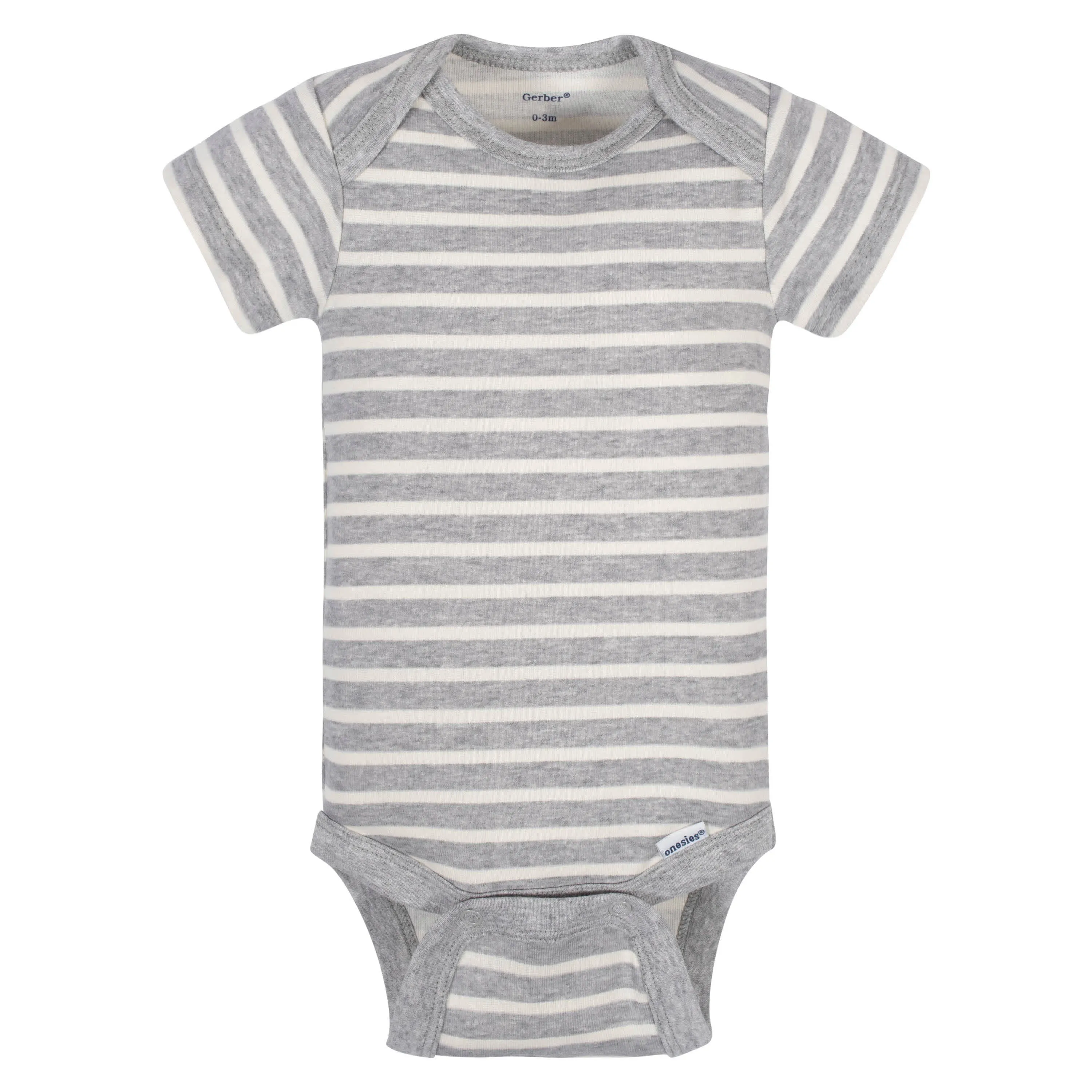 5-Pack Baby Boys Comfy Stretch Badger Short Sleeve Onesies Bodysuits Gerber Childrenswea