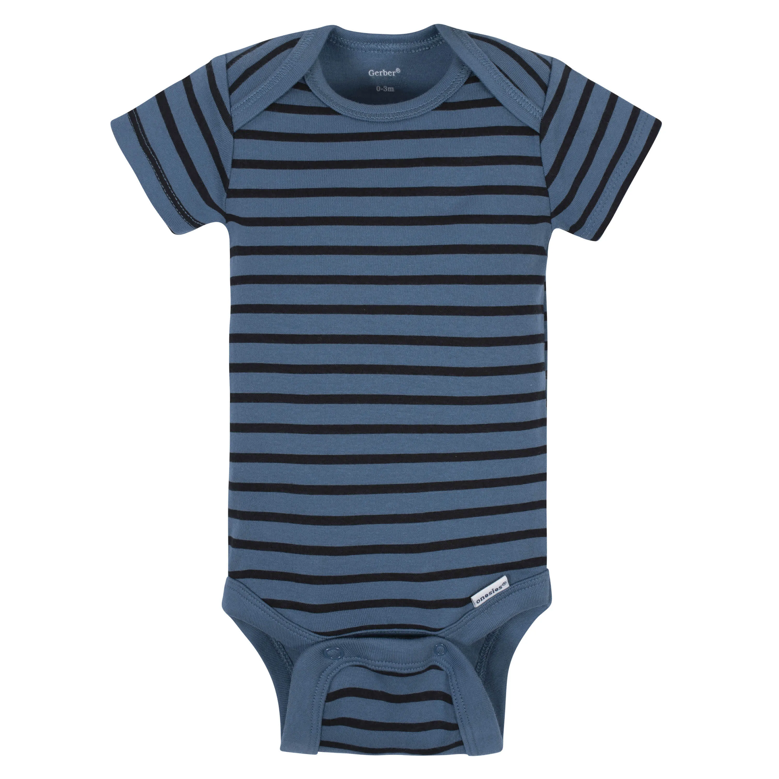 5-Pack Baby Boys Comfy Stretch Badger Short Sleeve Onesies Bodysuits Gerber Childrenswea