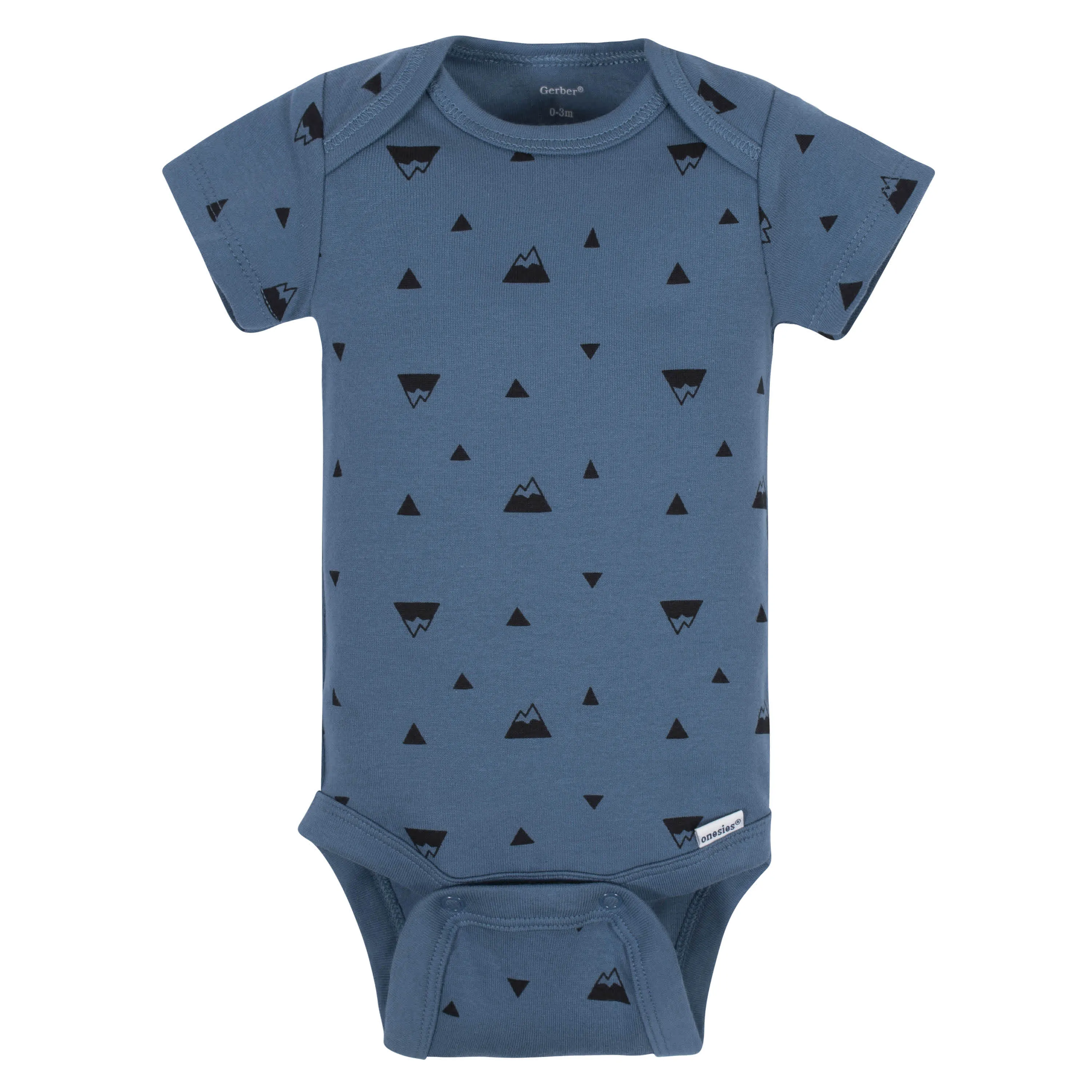 5-Pack Baby Boys Comfy Stretch Badger Short Sleeve Onesies Bodysuits Gerber Childrenswea