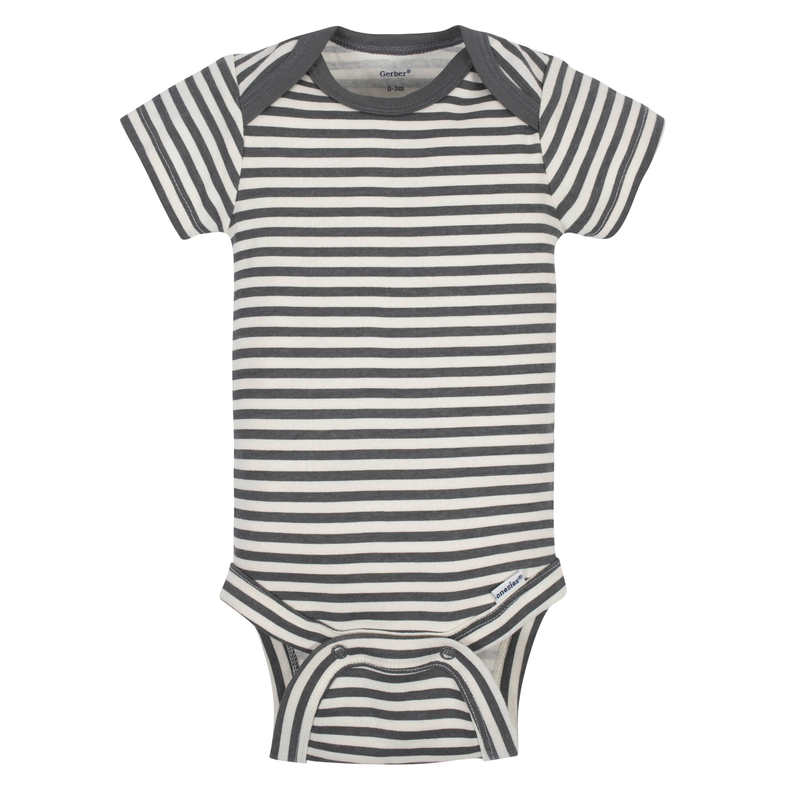 5-Pack Baby Boys Comfy Stretch Bicycle Short Sleeve Onesies Bodysuits Gerber Childrenswea