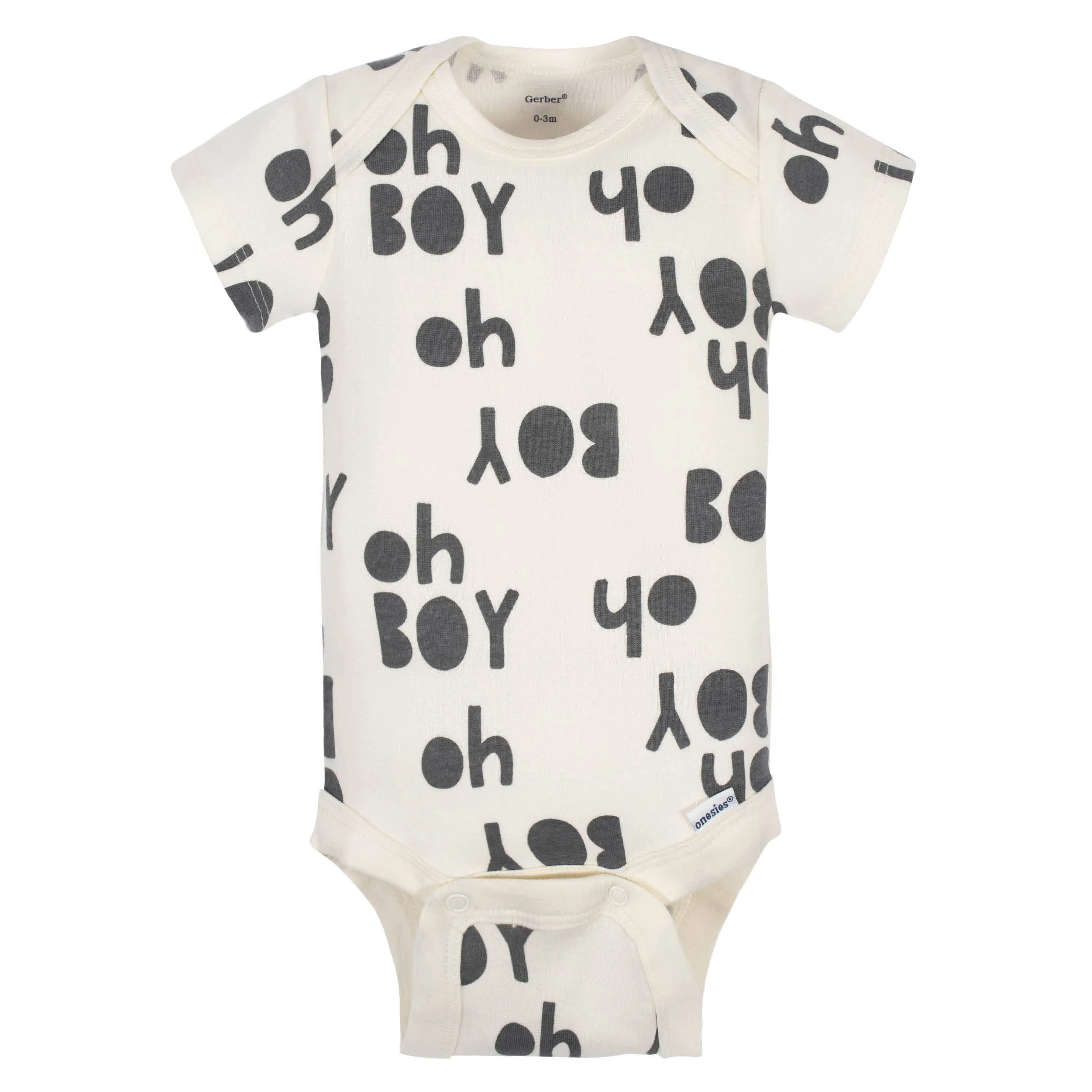 5-Pack Baby Boys Comfy Stretch Bicycle Short Sleeve Onesies Bodysuits Gerber Childrenswea