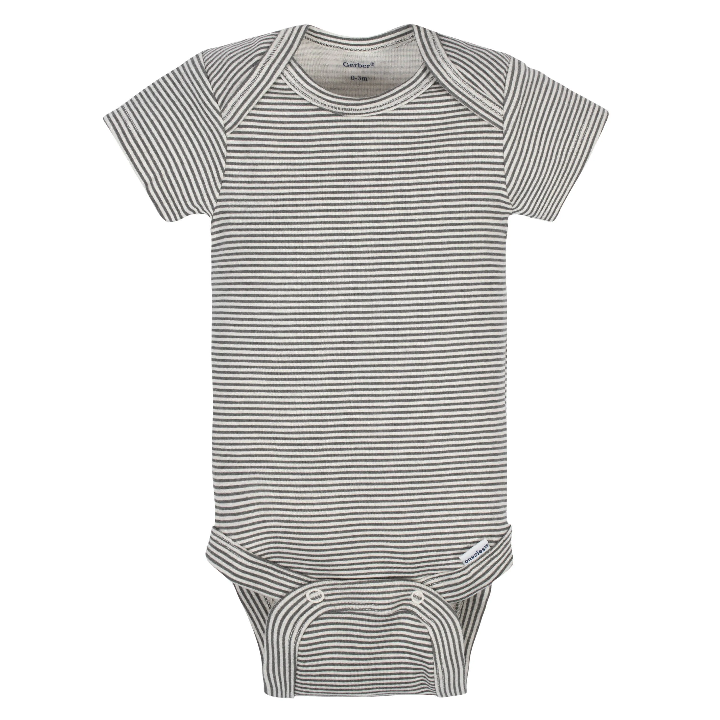 5-Pack Baby Boys Comfy Stretch Bicycle Short Sleeve Onesies Bodysuits Gerber Childrenswea