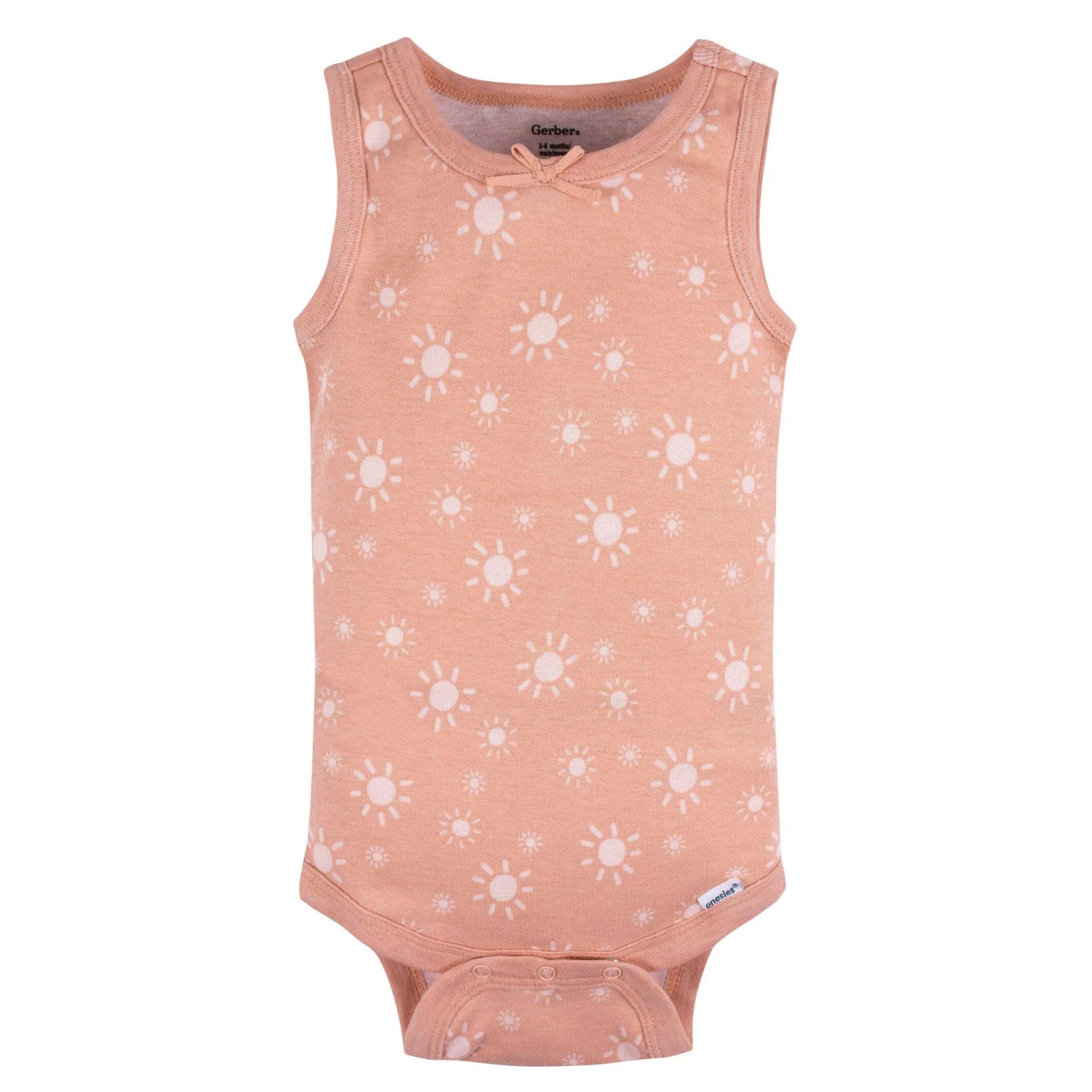 5-Pack Baby Girls Flowers Sleeveless Onesies Bodysuits Gerber Childrenswea