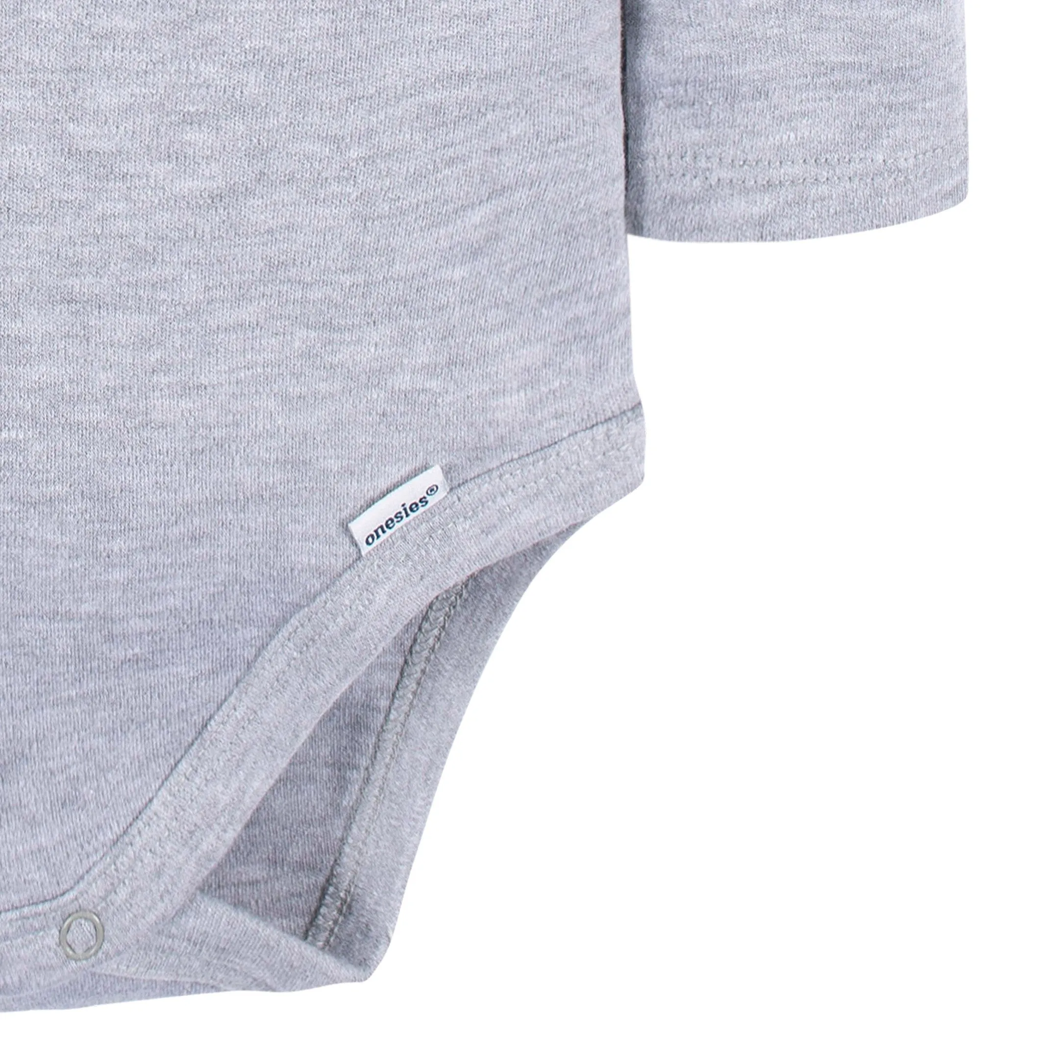 5-Pack Baby Heather Gray Premium Long Sleeve Onesies Bodysuits Gerber Childrenswea