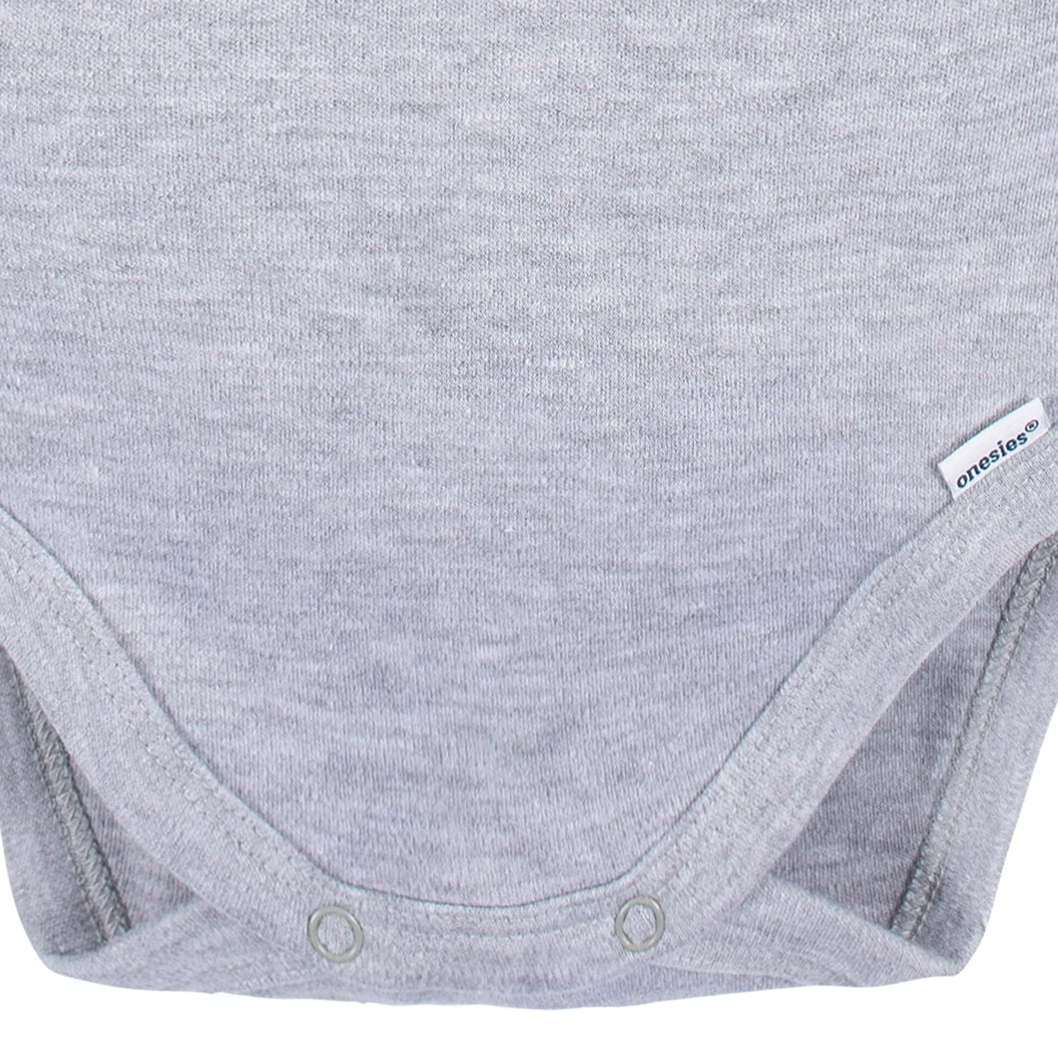 5-Pack Baby Heather Gray Premium Long Sleeve Onesies Bodysuits Gerber Childrenswea