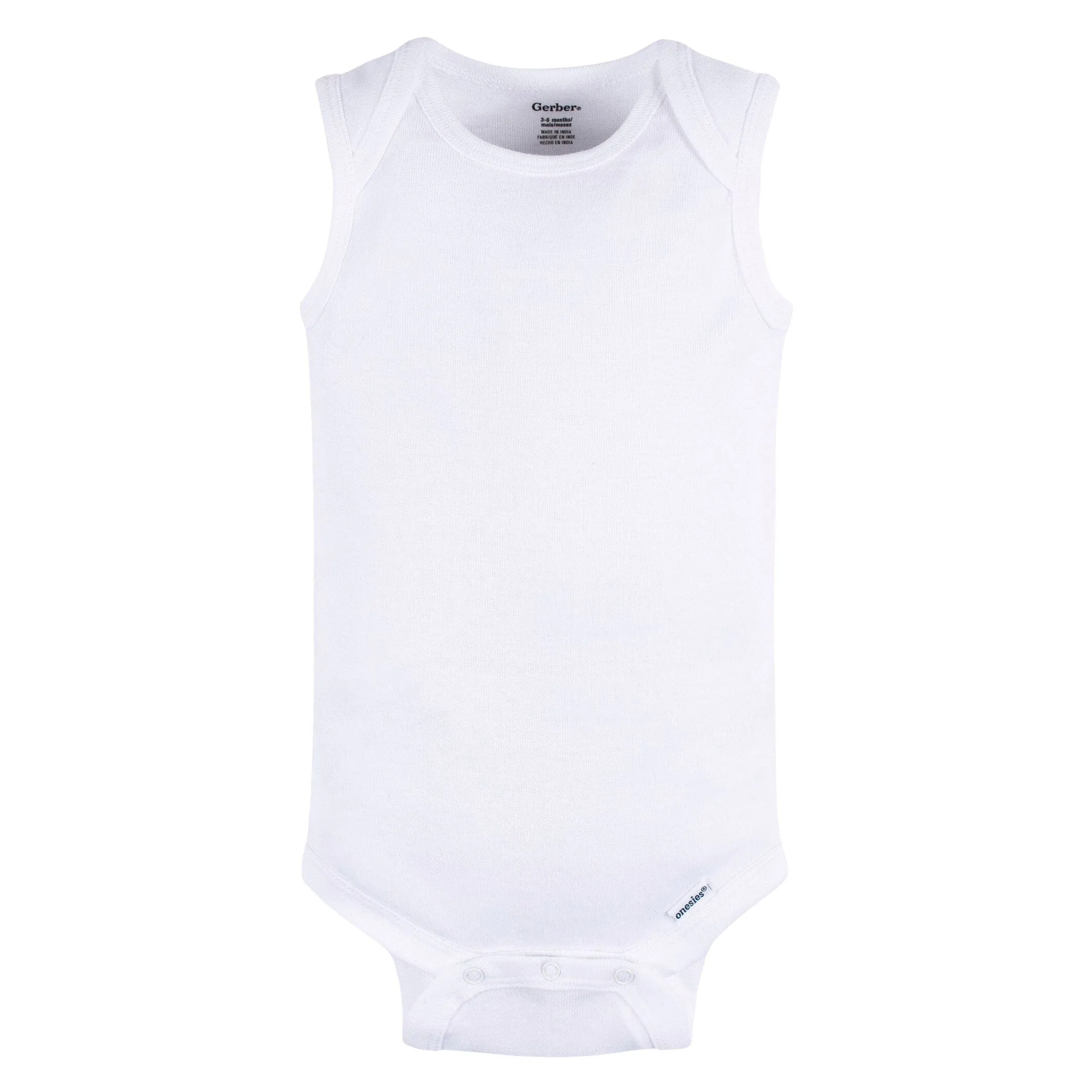 5-Pack Baby Neutral Grey Heather Sleeveless Lap Shoulder Onesies Bodysuits Gerber Childrenswea