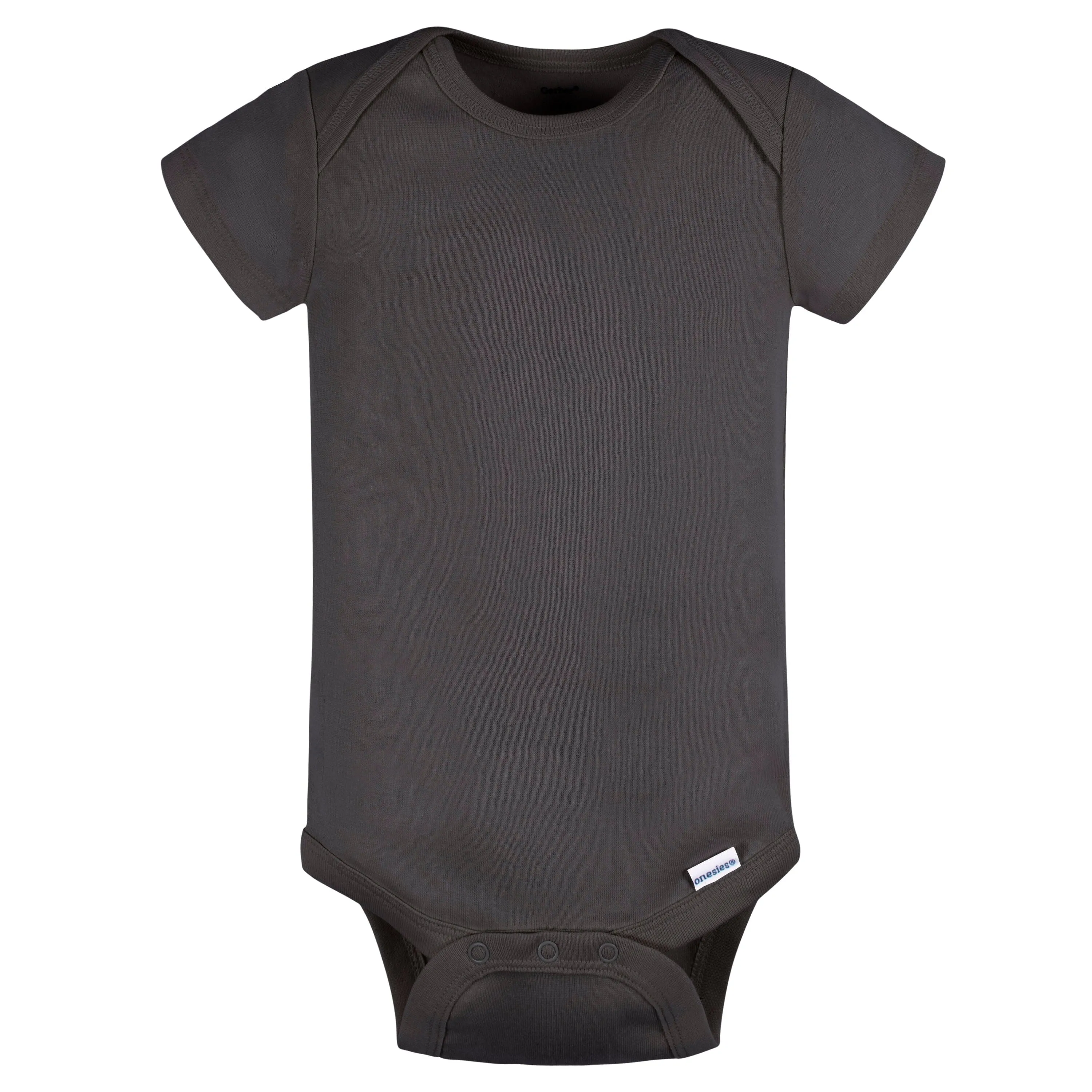 5-Pack Baby Neutral Greys Short Sleeve Onesies Bodysuits Gerber Childrenswea