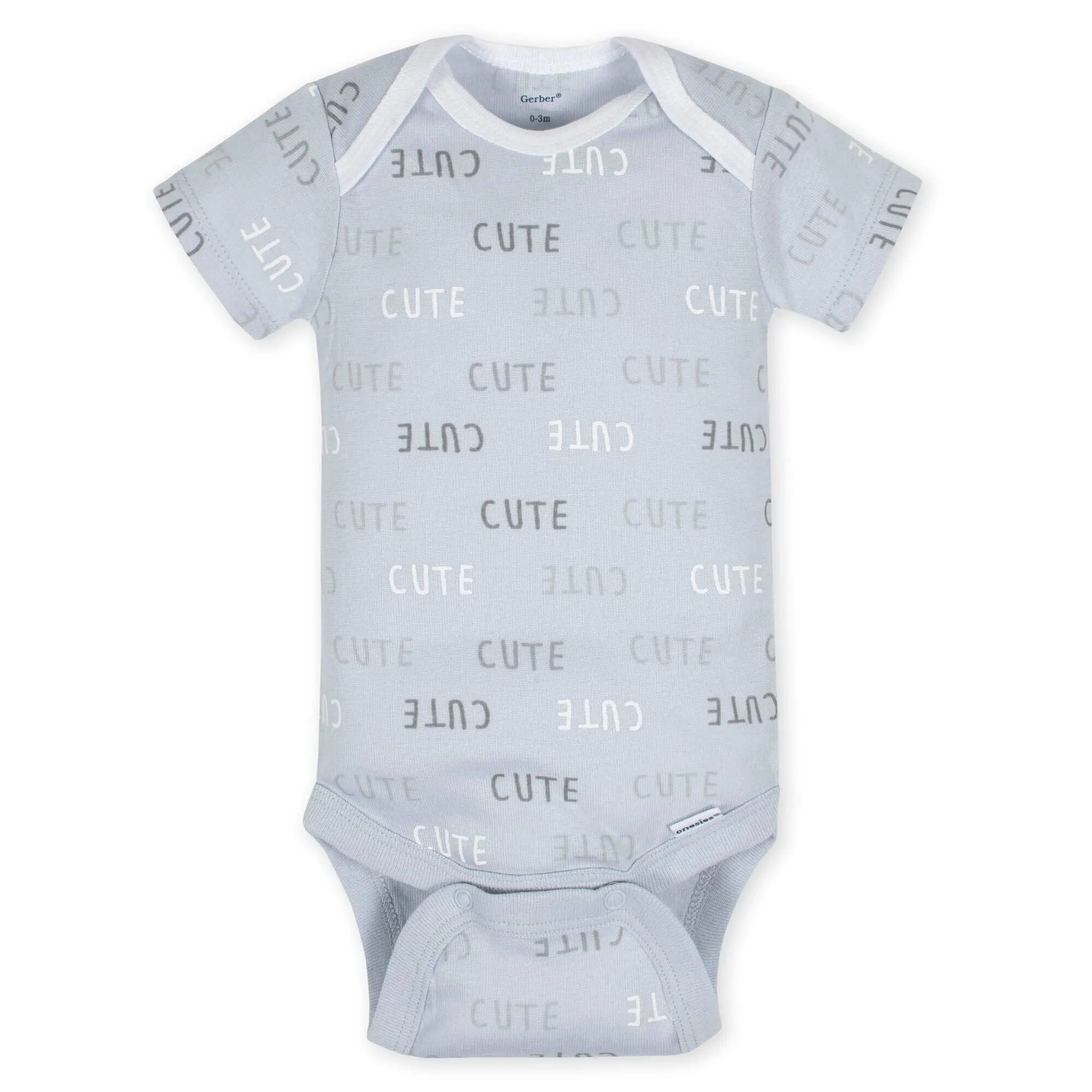 5-Pack Baby Neutral Lamb Short Sleeve Onesies Bodysuits Gerber Childrenswea