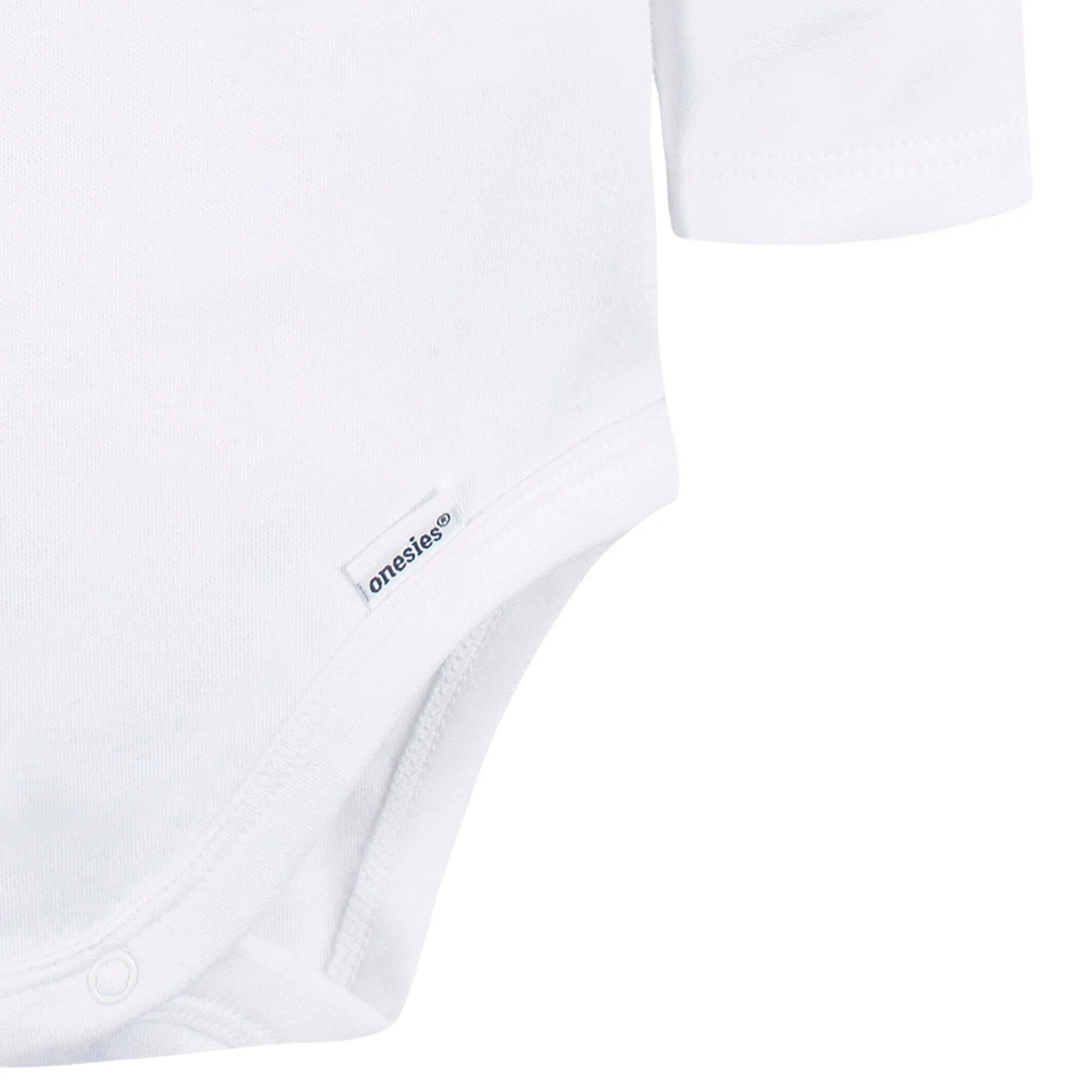 5-Pack Baby White Premium Long Sleeve Onesies Bodysuits Gerber Childrenswea