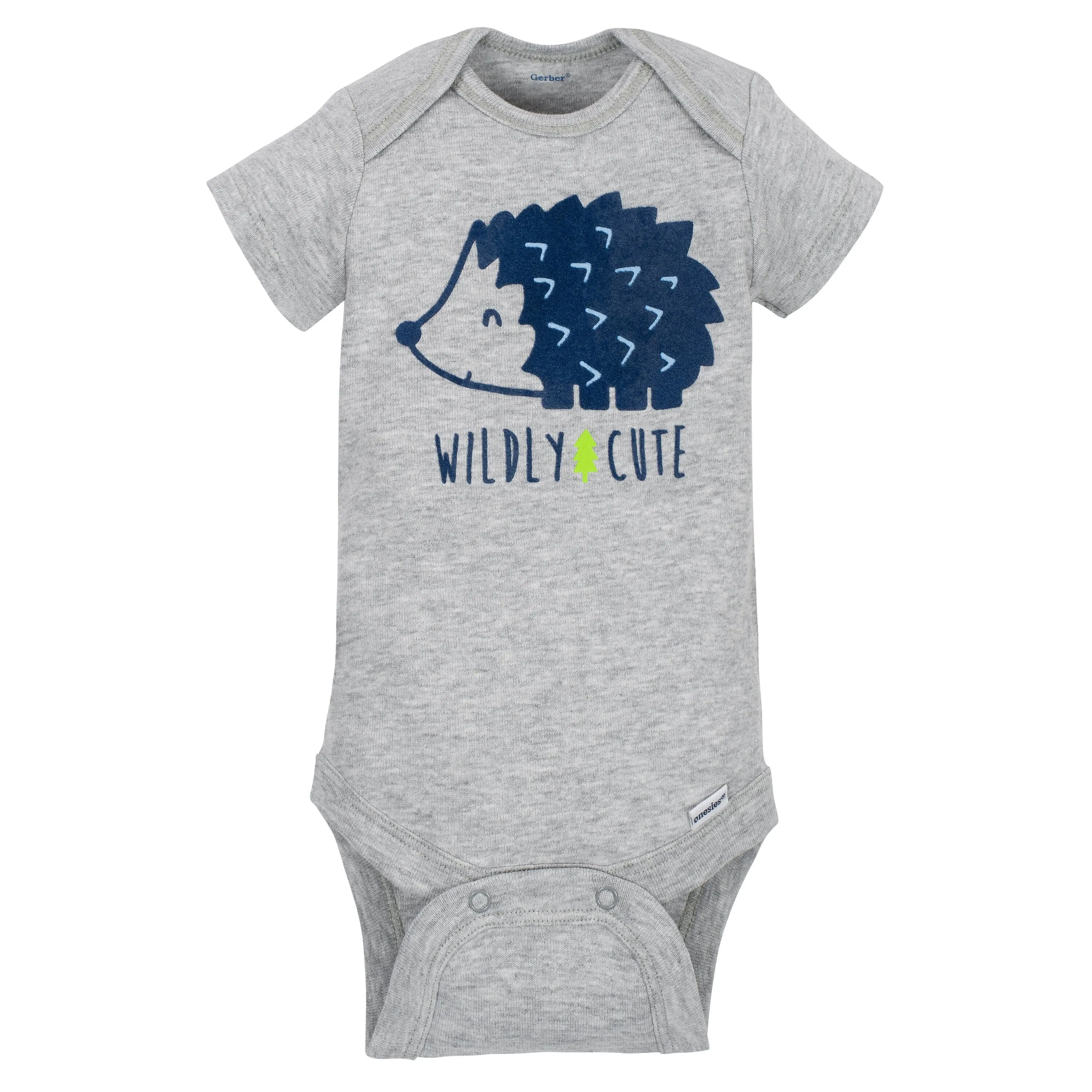 5-Pack Boys Hedgehog Short Sleeve Onesies Bodysuits Gerber Childrenswea
