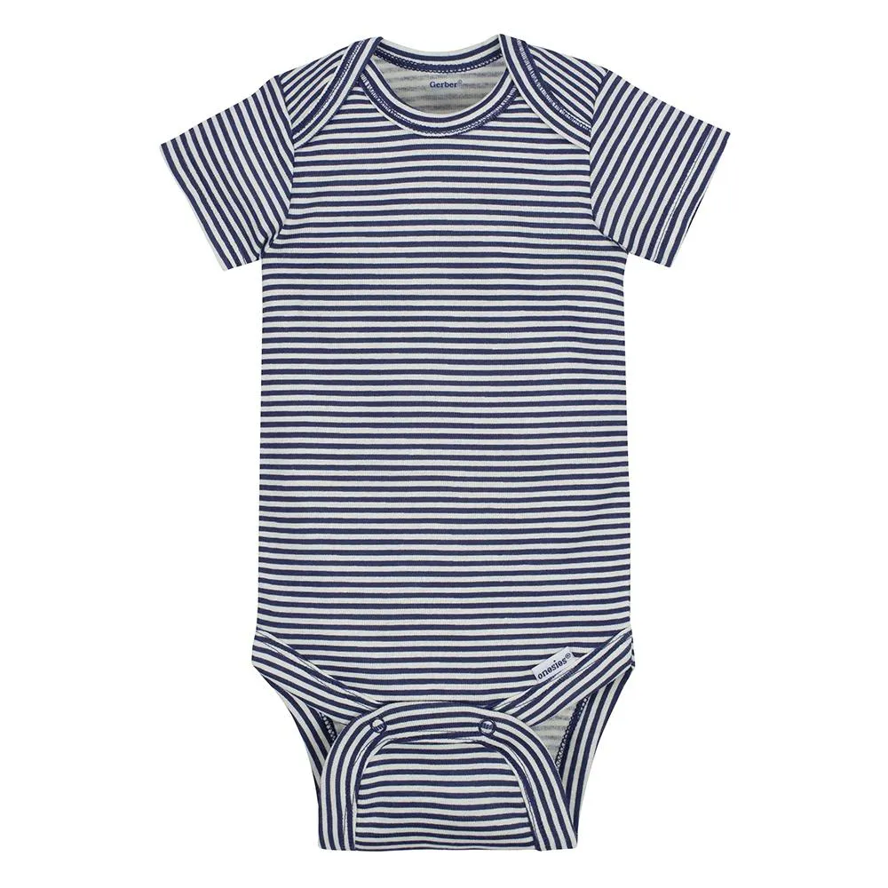 5-Pack Boys Tiger Short Sleeve Onesies Bodysuits Gerber Childrenswea