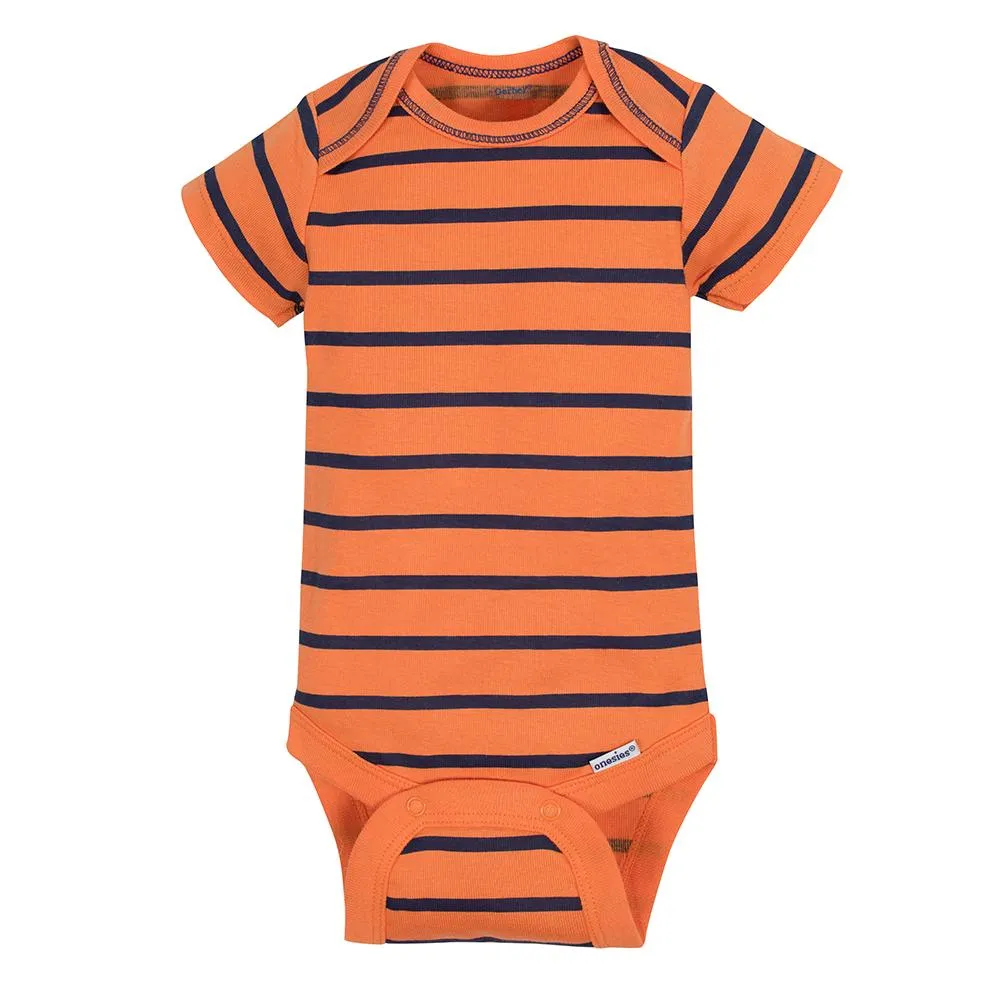 5-Pack Boys Tiger Short Sleeve Onesies Bodysuits Gerber Childrenswea
