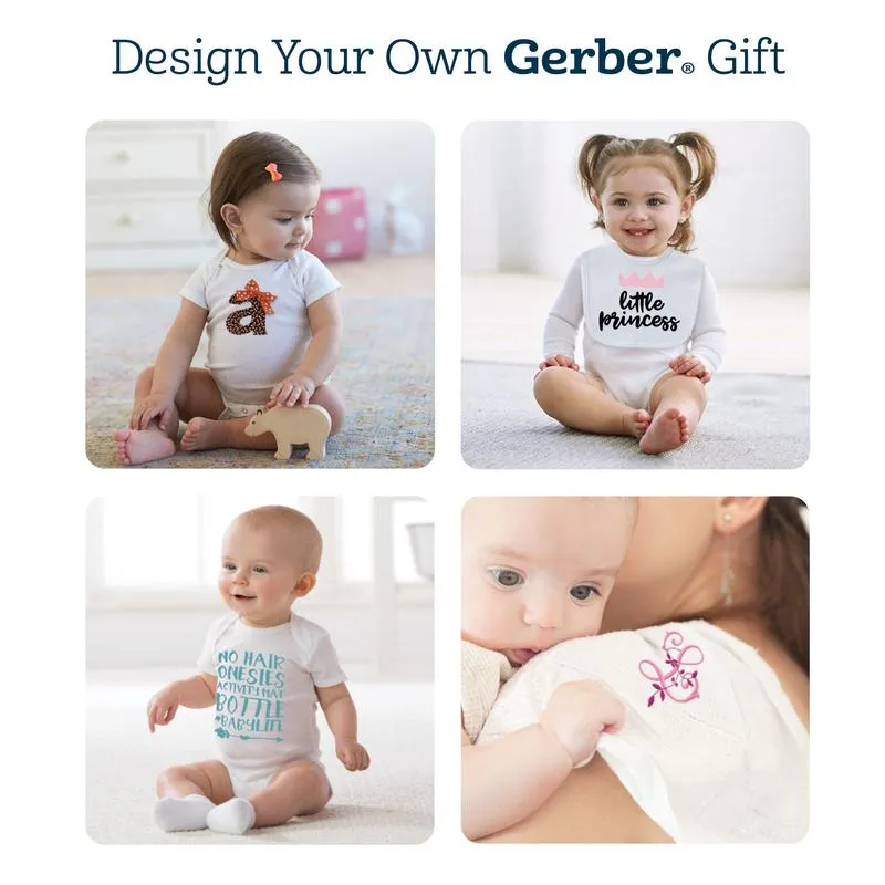 5-Pack Grey Onesies Bodysuits Gerber Childrenswea