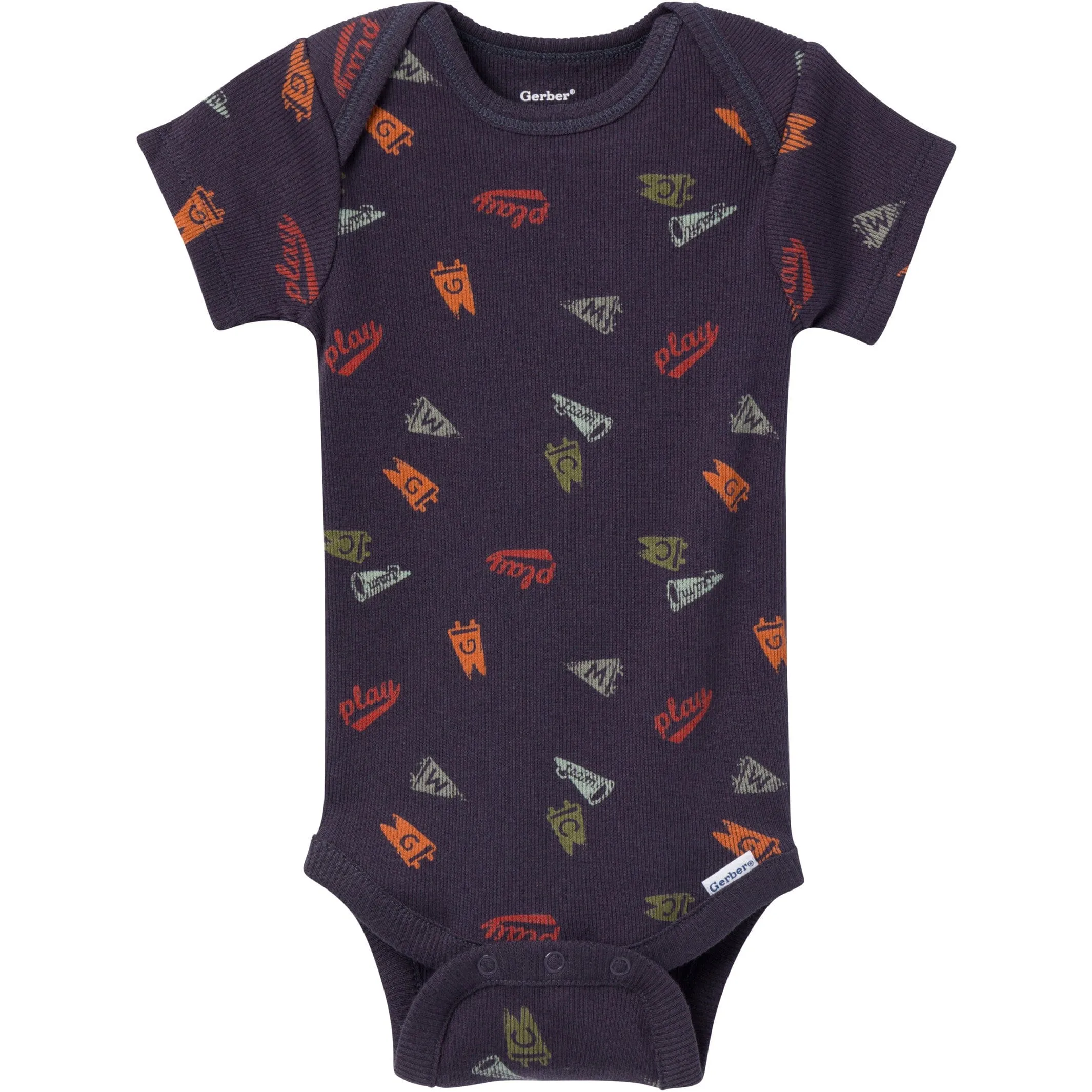 6-Pack Baby Boys Blue Plaid Bodysuits Gerber Childrenswea