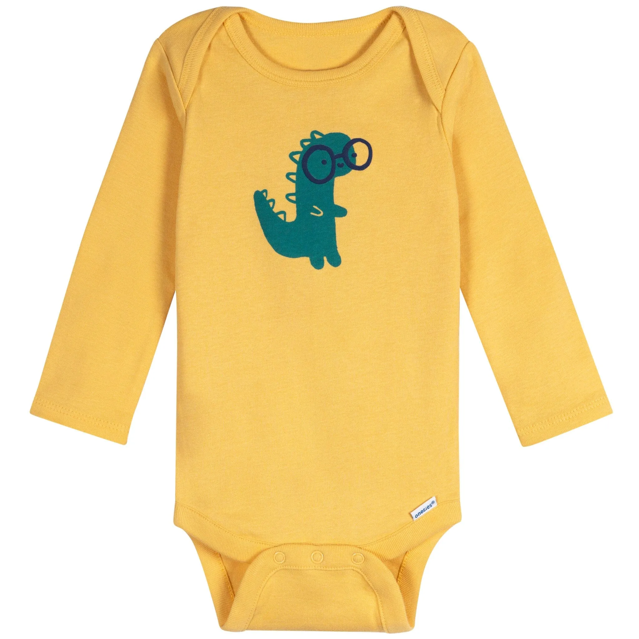 6-Pack Baby Boys Dinos Long Sleeve Onesies Bodysuits Gerber Childrenswea
