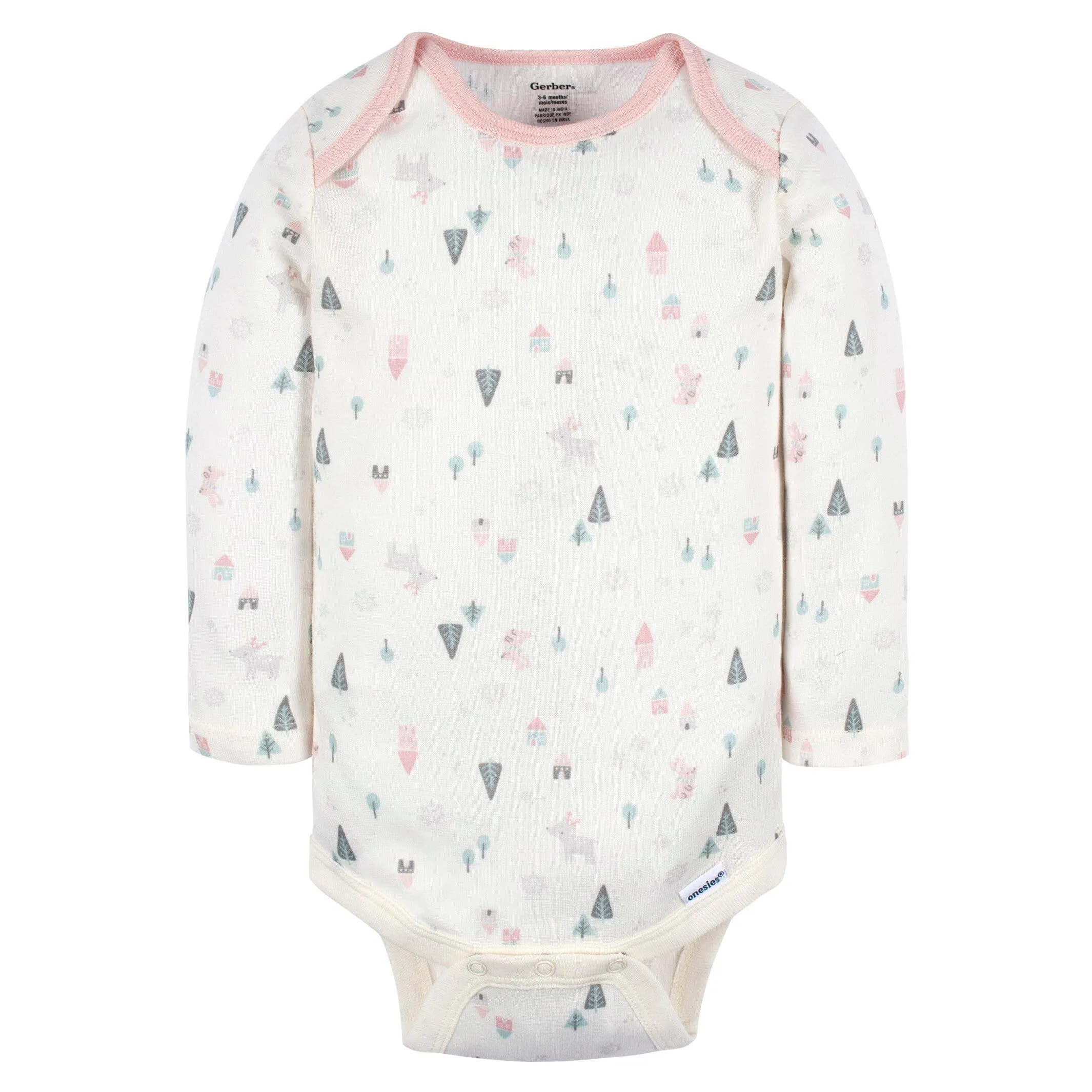 6-Pack Baby Girls Home Onesies Bodysuits Gerber Childrenswea
