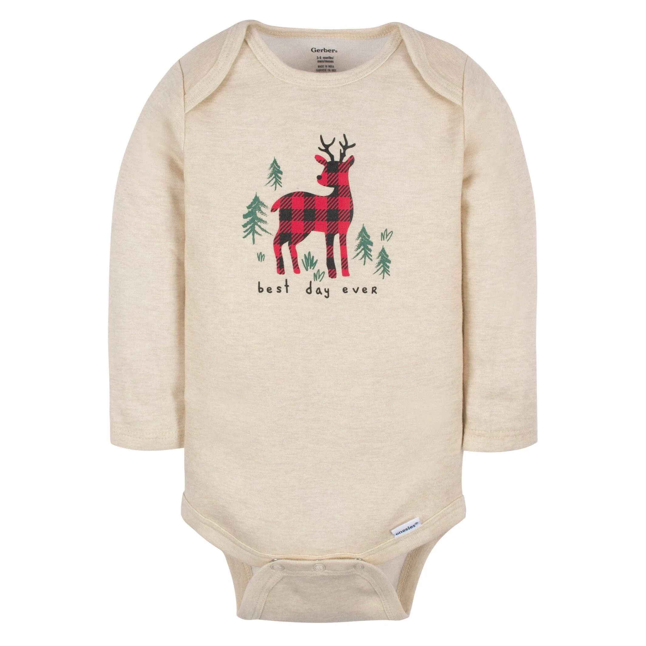 6-Pack Baby Neutral Deer Onesies Bodysuits Gerber Childrenswea