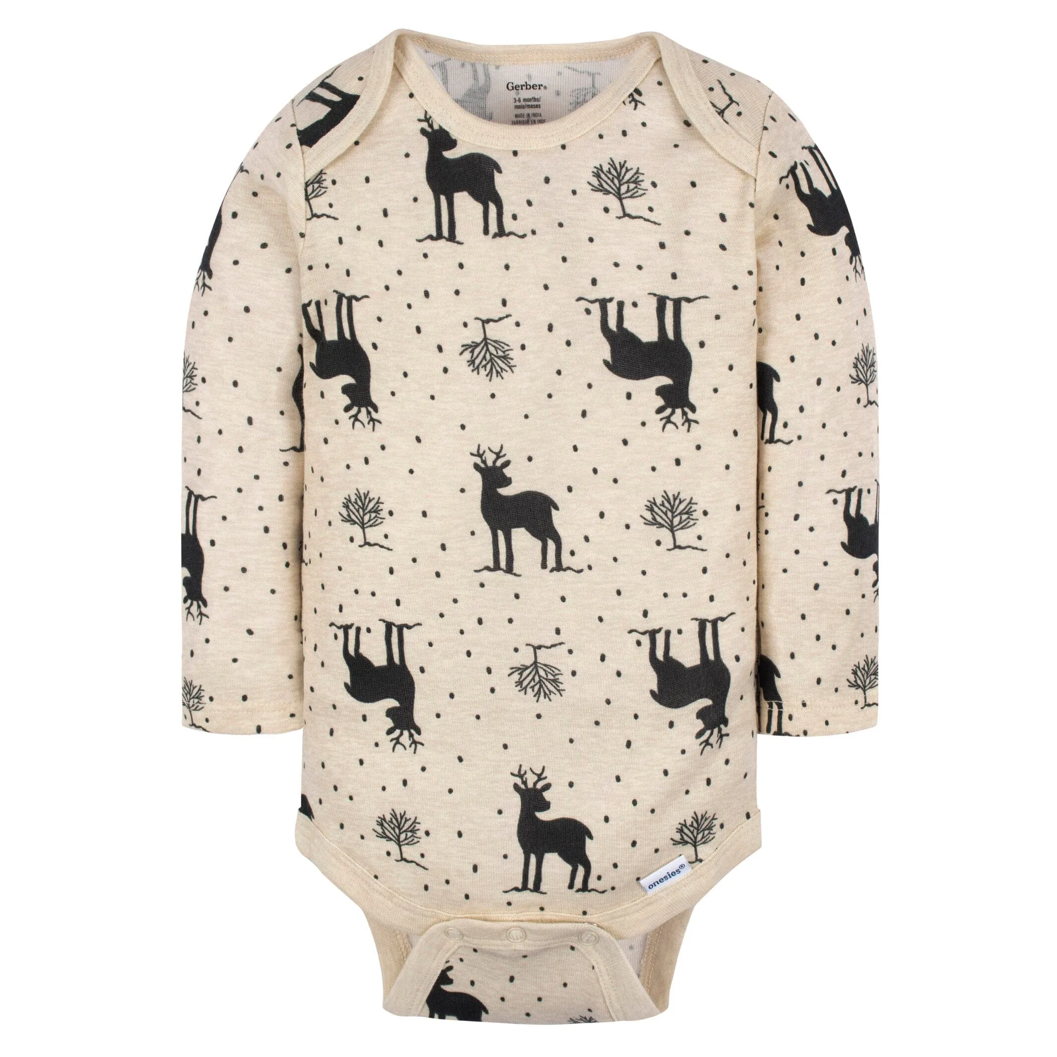 6-Pack Baby Neutral Deer Onesies Bodysuits Gerber Childrenswea