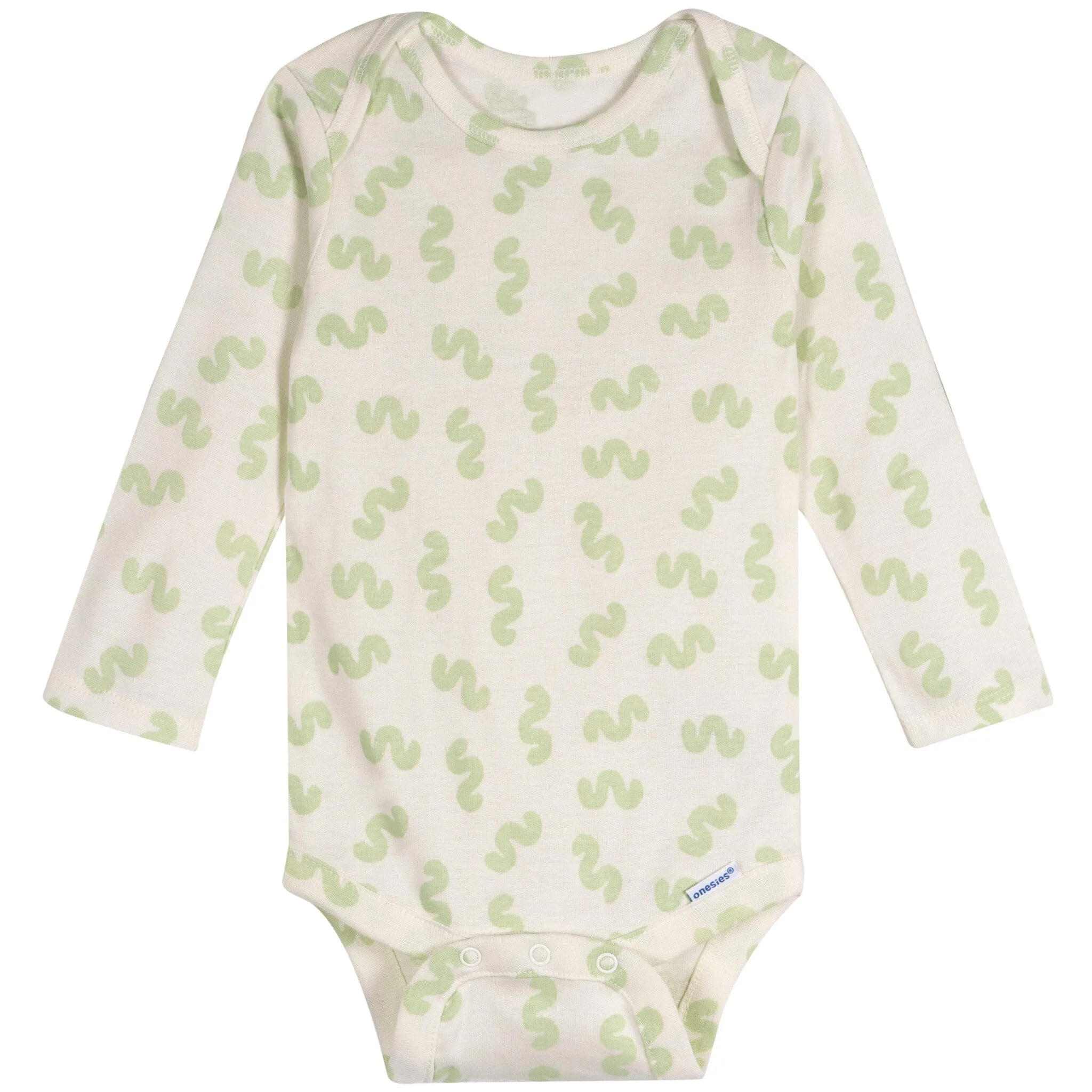 6-Pack Baby Neutral Giraffes Long Sleeve Onesies Bodysuits Gerber Childrenswea