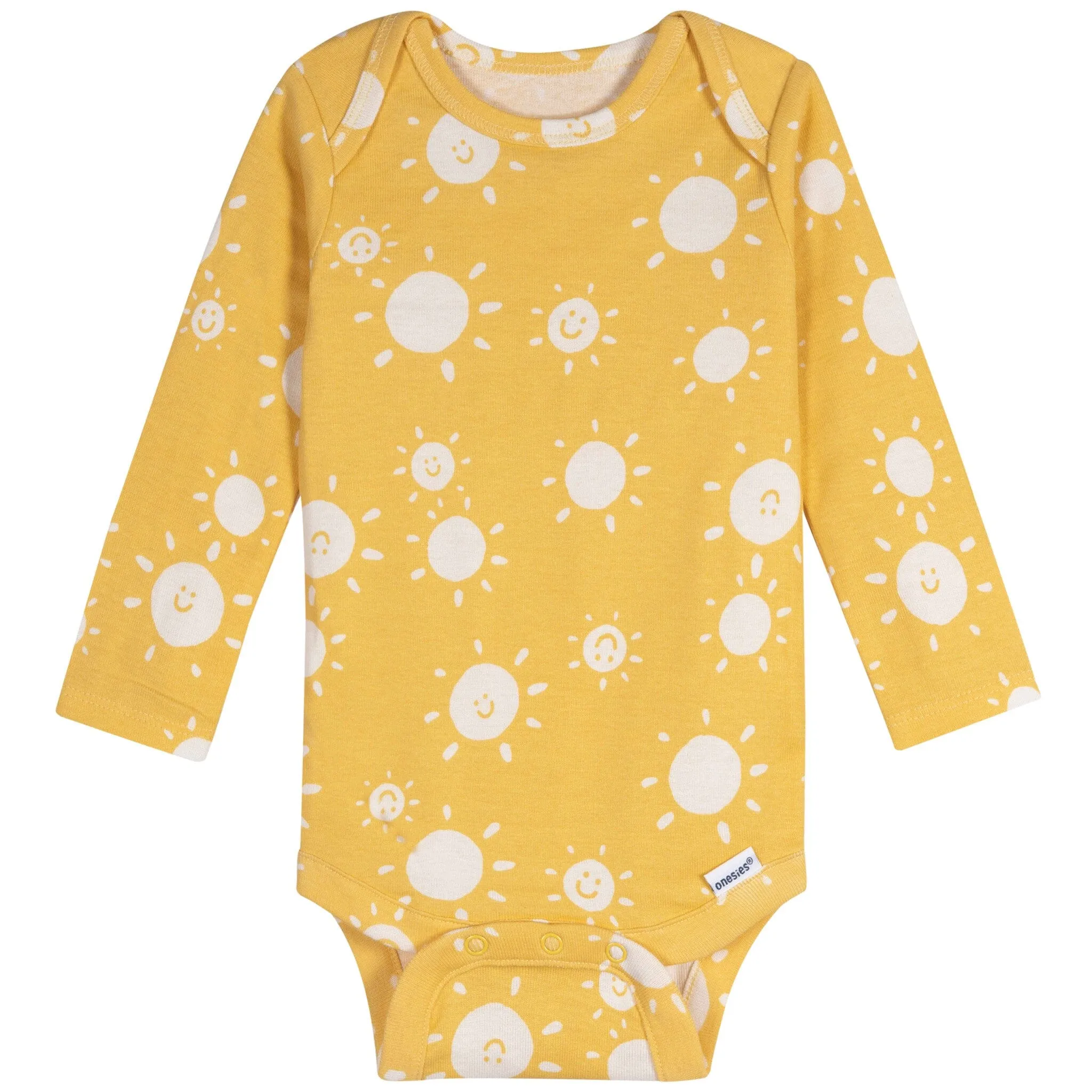 6-Pack Baby Neutral Pretzels Long Sleeve Onesies Bodysuits Gerber Childrenswea