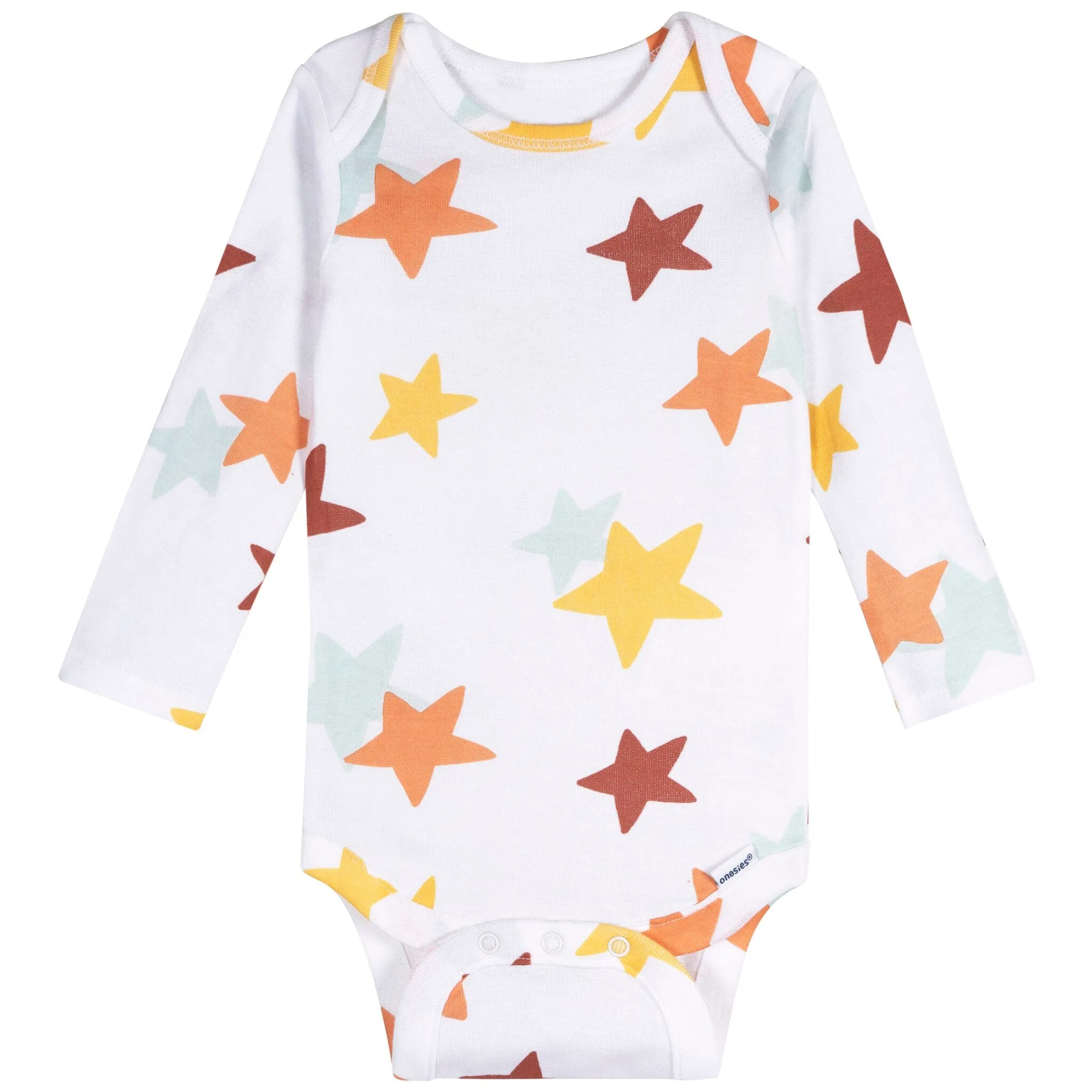 6-Pack Baby Neutral Pretzels Long Sleeve Onesies Bodysuits Gerber Childrenswea
