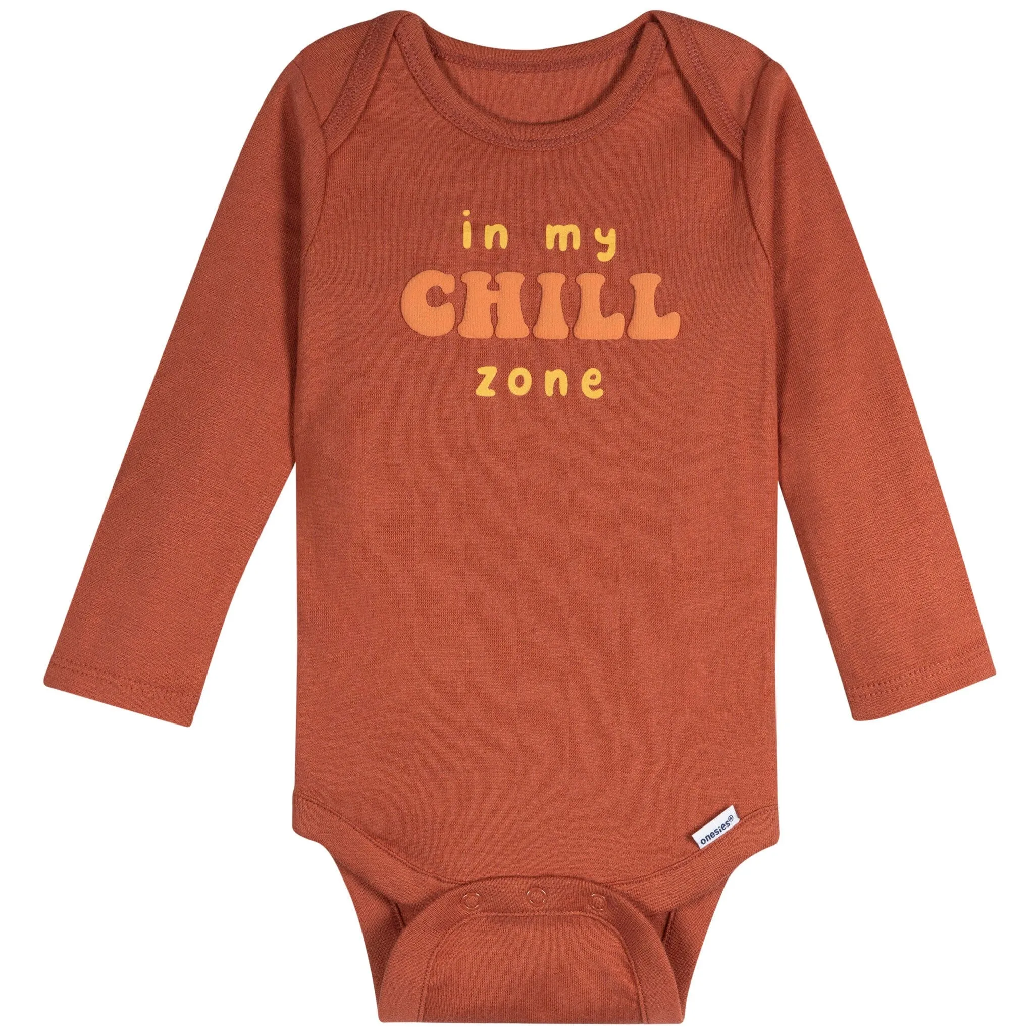 6-Pack Baby Neutral Pretzels Long Sleeve Onesies Bodysuits Gerber Childrenswea