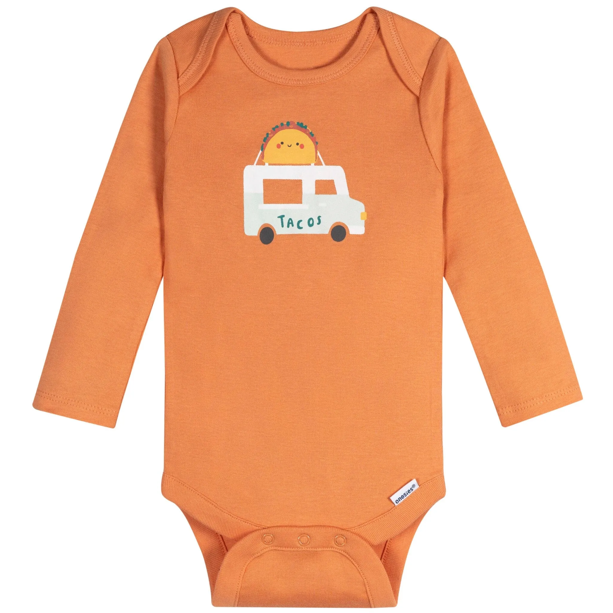 6-Pack Baby Neutral Pretzels Long Sleeve Onesies Bodysuits Gerber Childrenswea