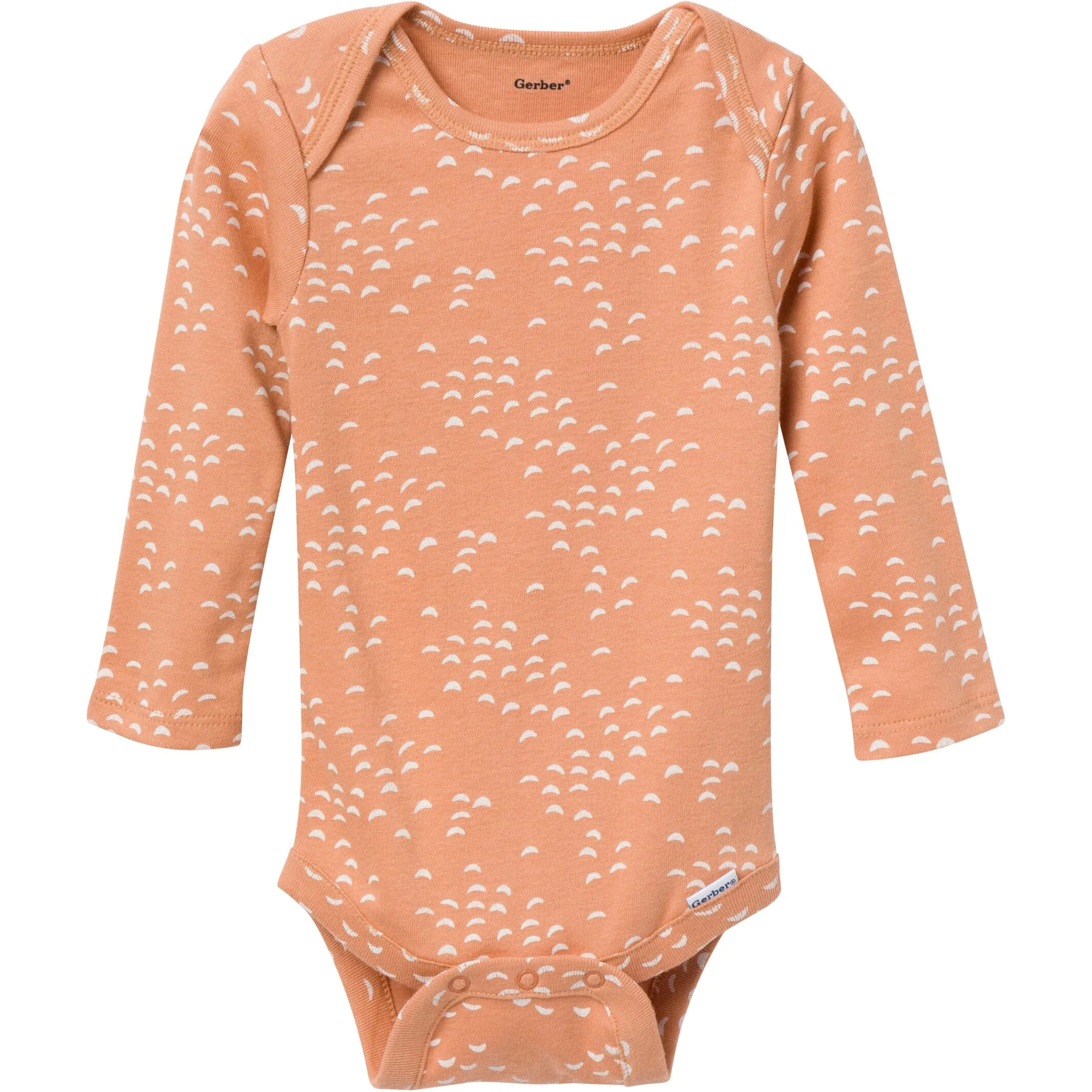 6-Pack Baby Neutral Tan Little Apples Bodysuits Gerber Childrenswea