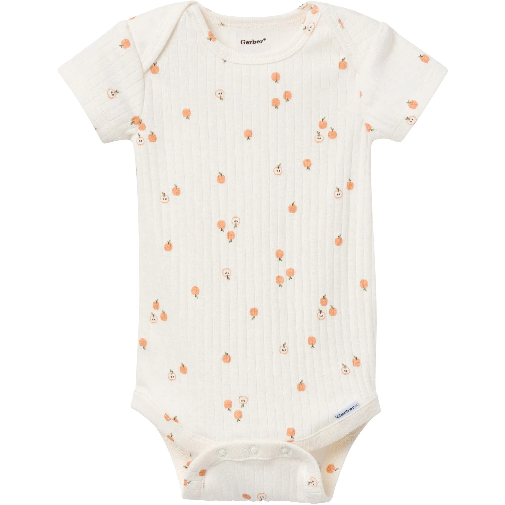 6-Pack Baby Neutral Tan Little Apples Bodysuits Gerber Childrenswea