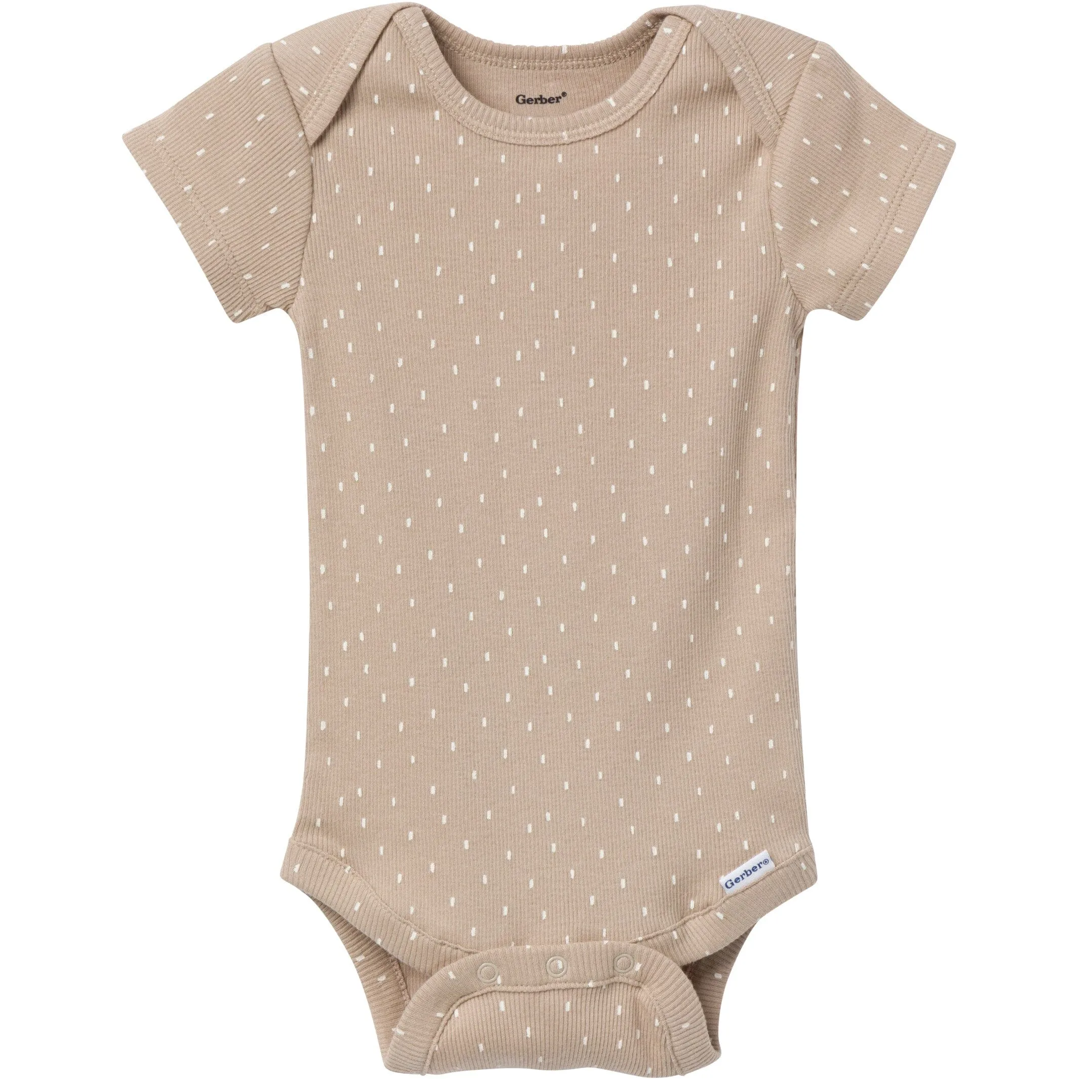 6-Pack Baby Neutral Tan Little Apples Bodysuits Gerber Childrenswea
