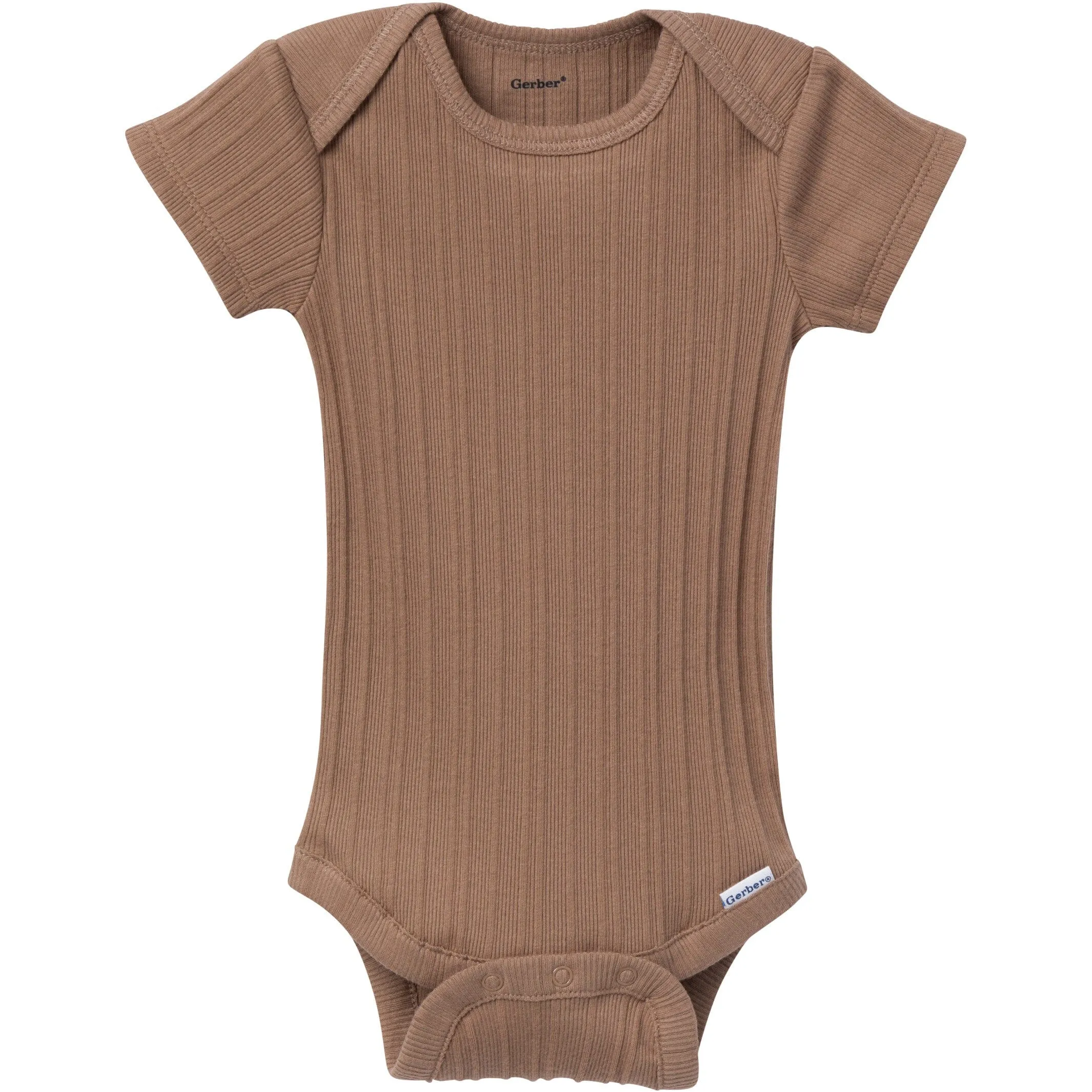 6-Pack Baby Neutral Tan Little Apples Bodysuits Gerber Childrenswea