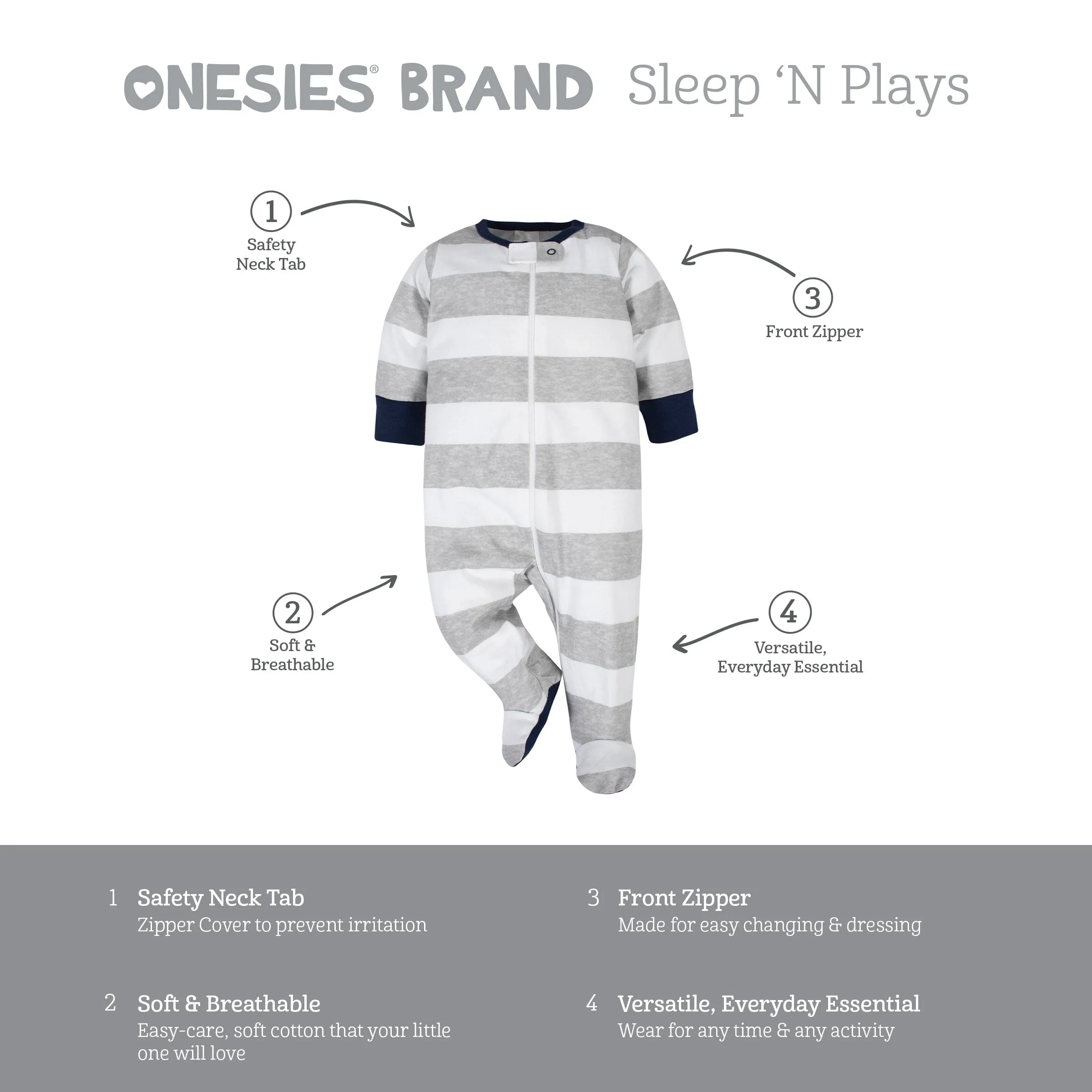 6-Piece Baby Boys Dog Onesies Brand Bodysuits & Sleep 'n Plays Set Gerber Childrenswea