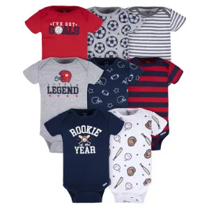 8-Pack Baby Boys All Star Onesies Bodysuits Gerber Childrenswea