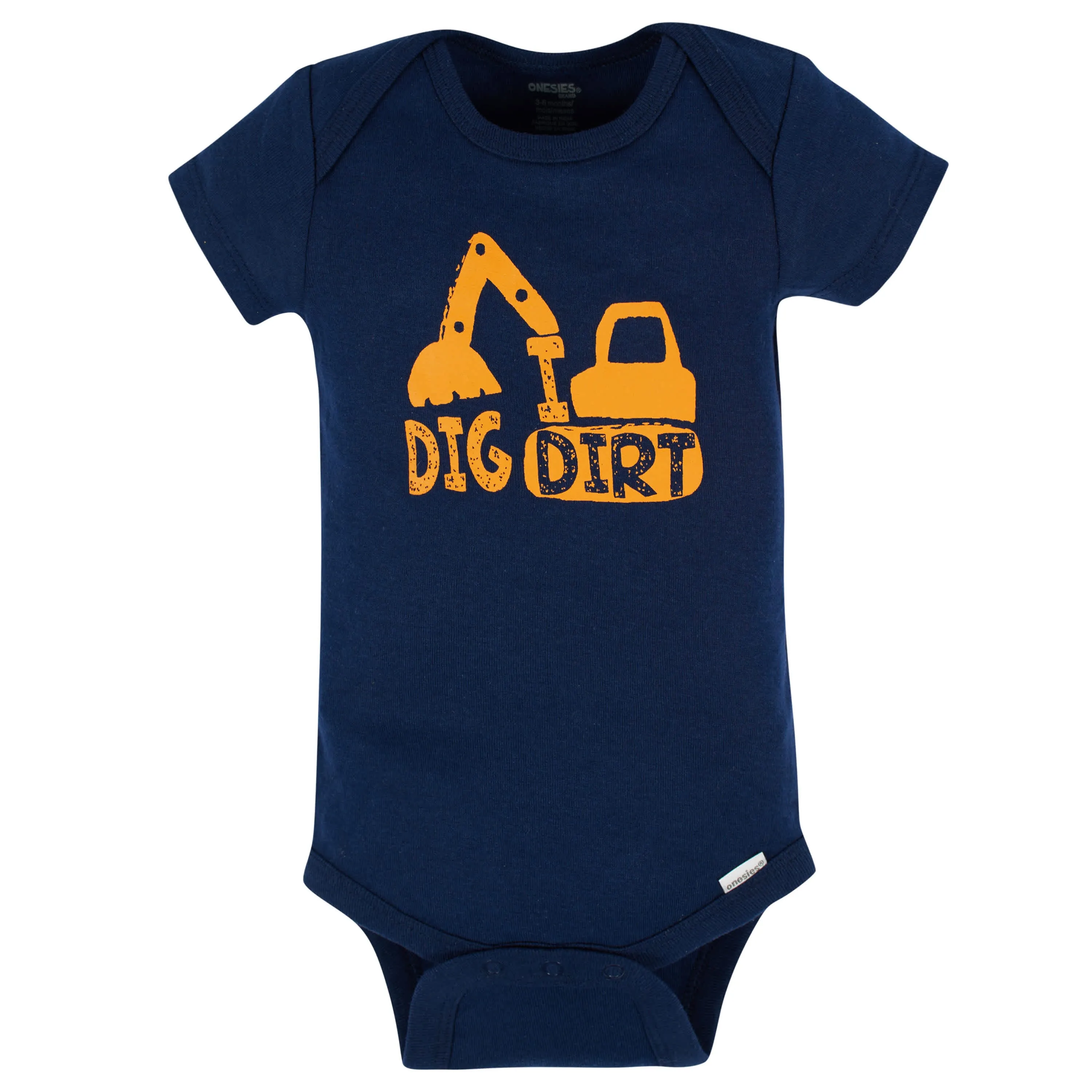 8-Pack Baby Boys Construction Zone Short Sleeve Onesies Bodysuits Gerber Childrenswea