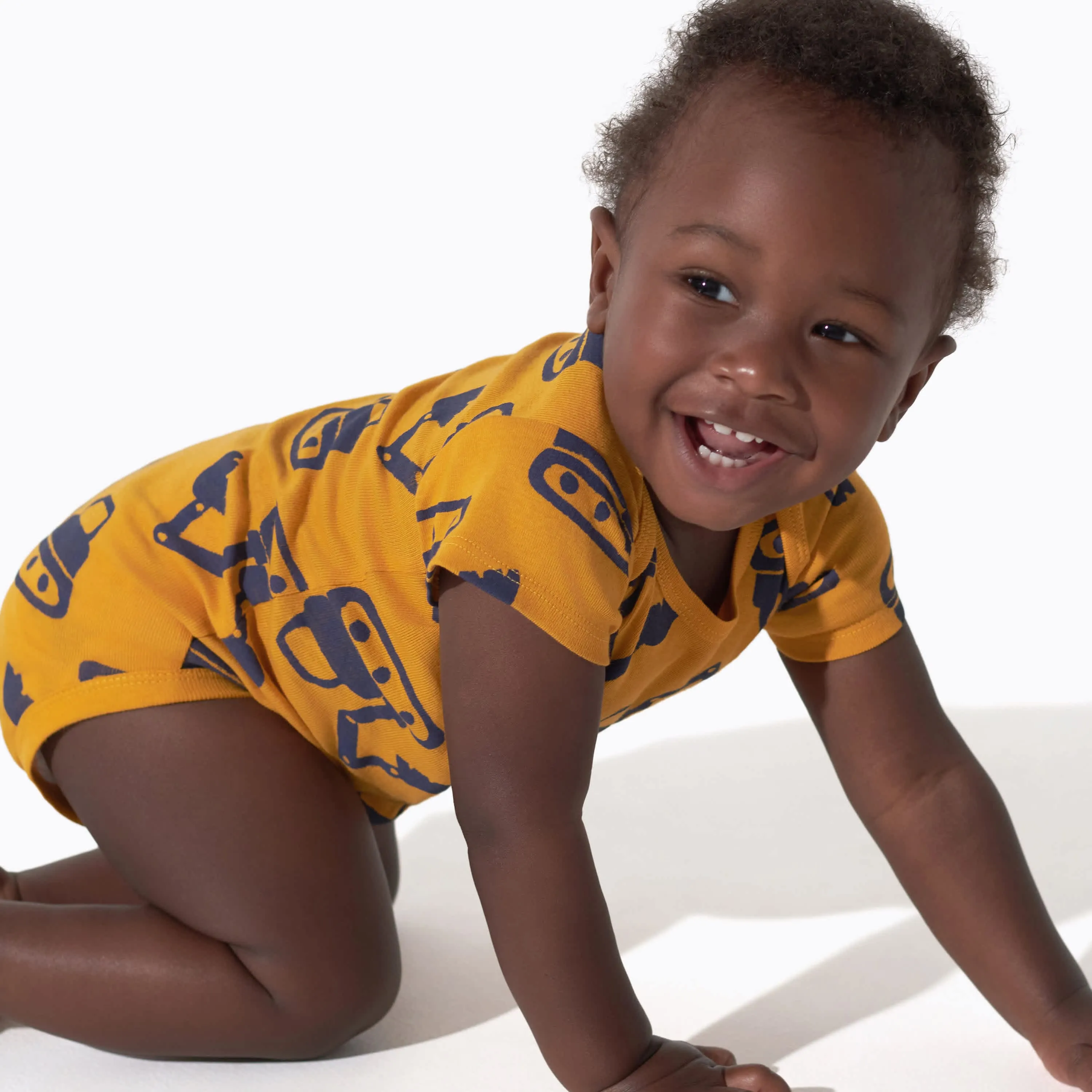 8-Pack Baby Boys Construction Zone Short Sleeve Onesies Bodysuits Gerber Childrenswea