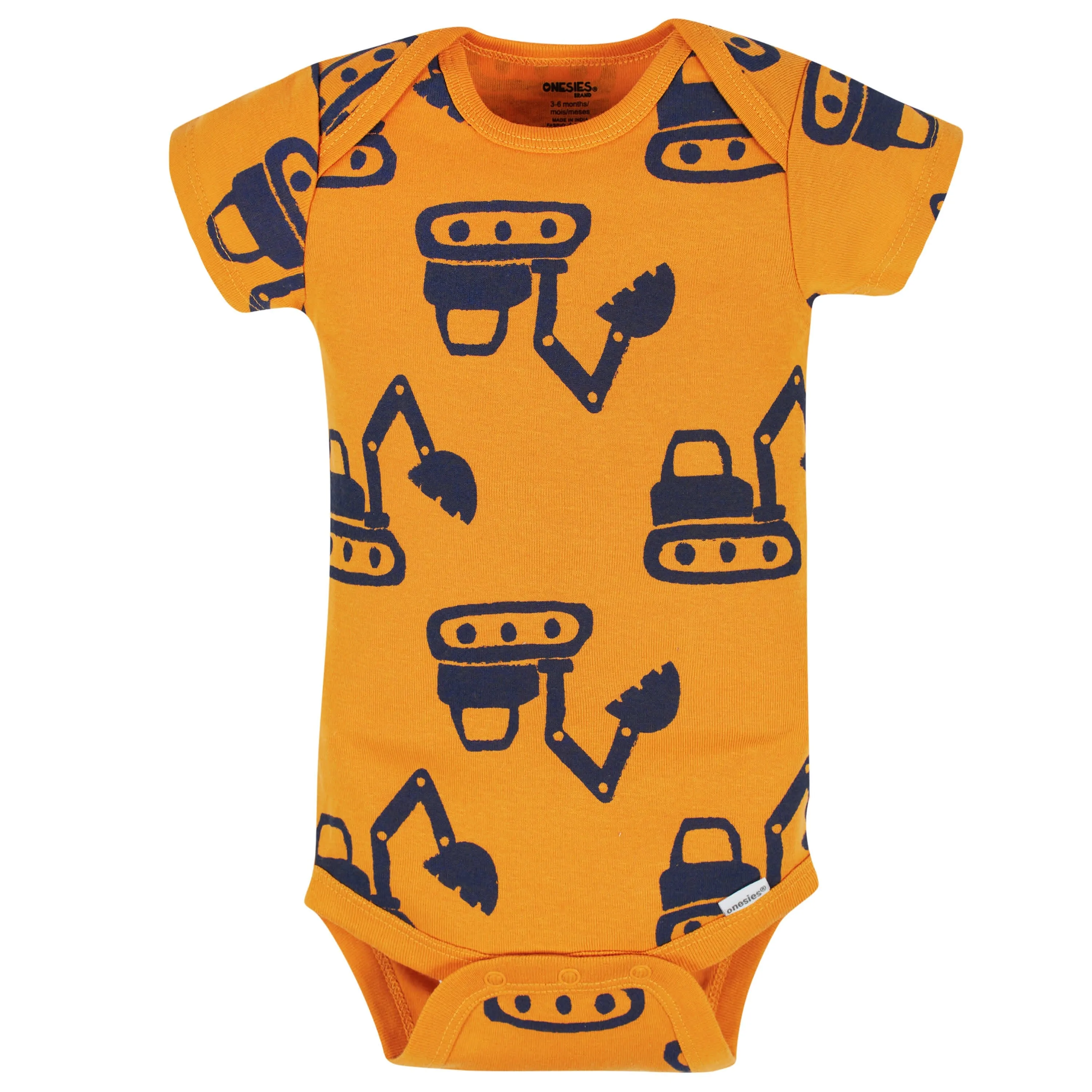 8-Pack Baby Boys Construction Zone Short Sleeve Onesies Bodysuits Gerber Childrenswea