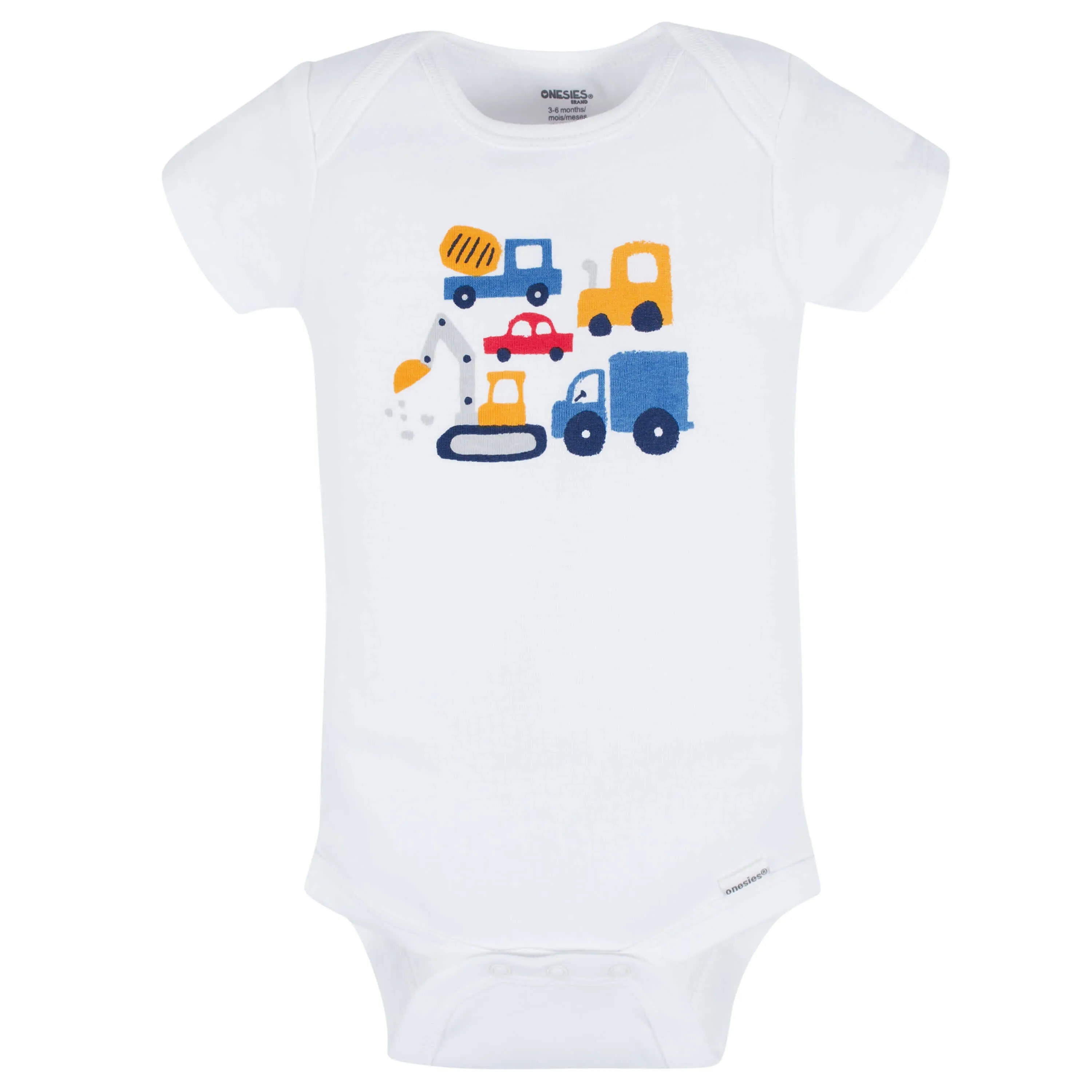 8-Pack Baby Boys Construction Zone Short Sleeve Onesies Bodysuits Gerber Childrenswea