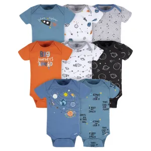 8-Pack Baby Boys Space Explorer Onesies Bodysuits Gerber Childrenswea